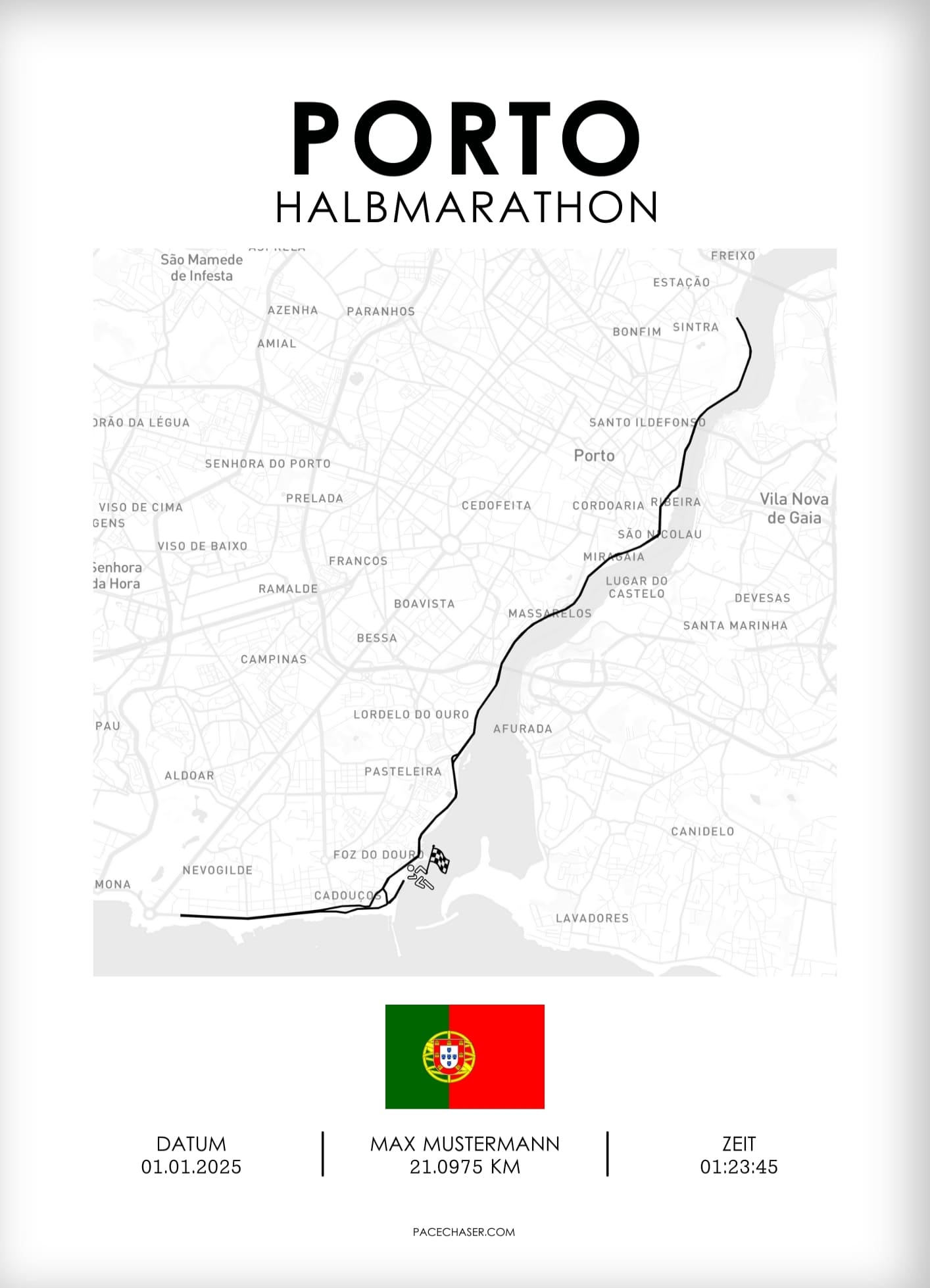 Halbmarathon Porto Poster
