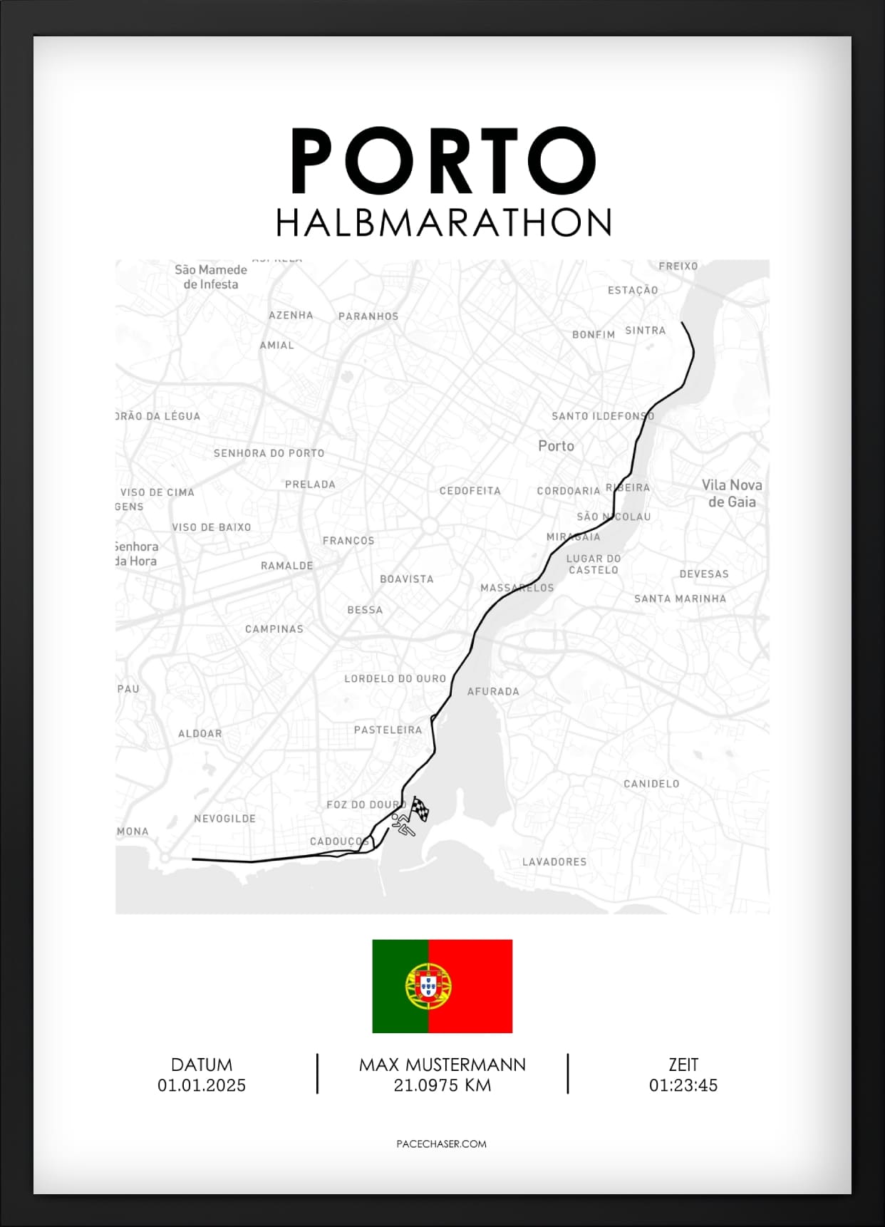 Halbmarathon Porto Poster