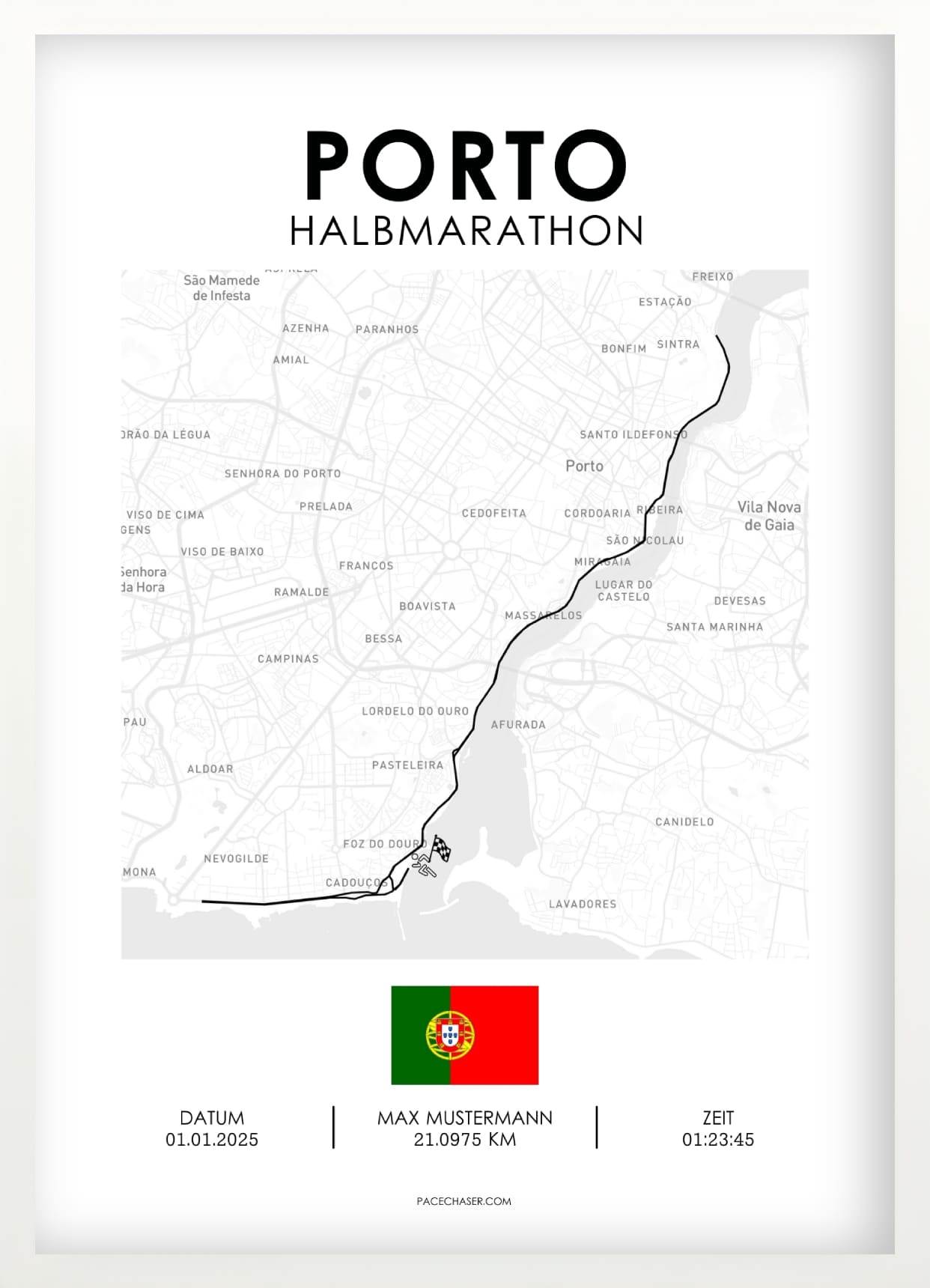 Halbmarathon Porto Poster