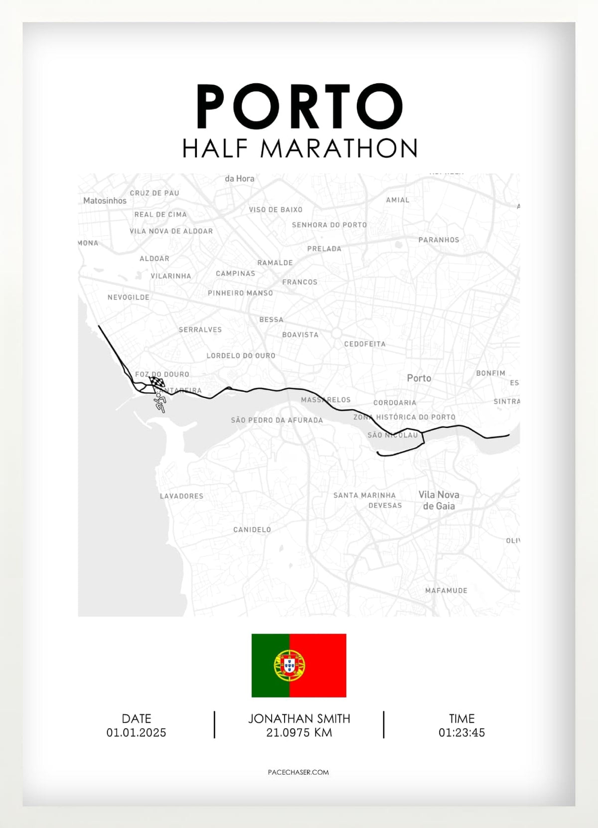 Halbmarathon Porto Poster