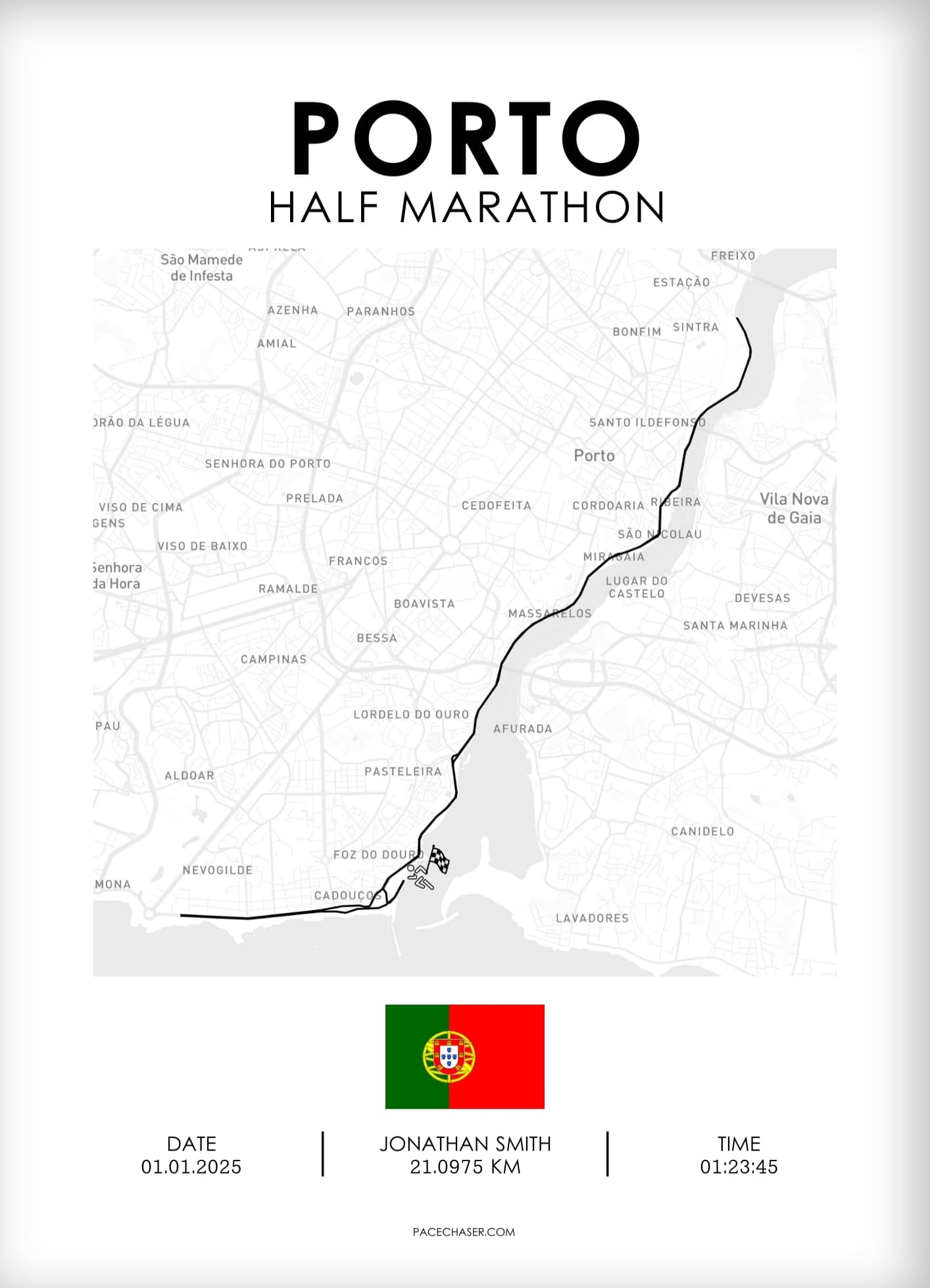 Halbmarathon Porto Poster