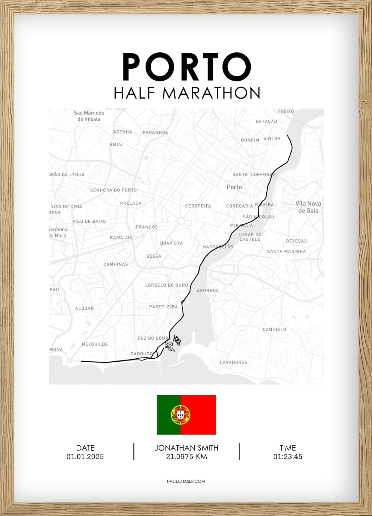 Halbmarathon Porto Poster