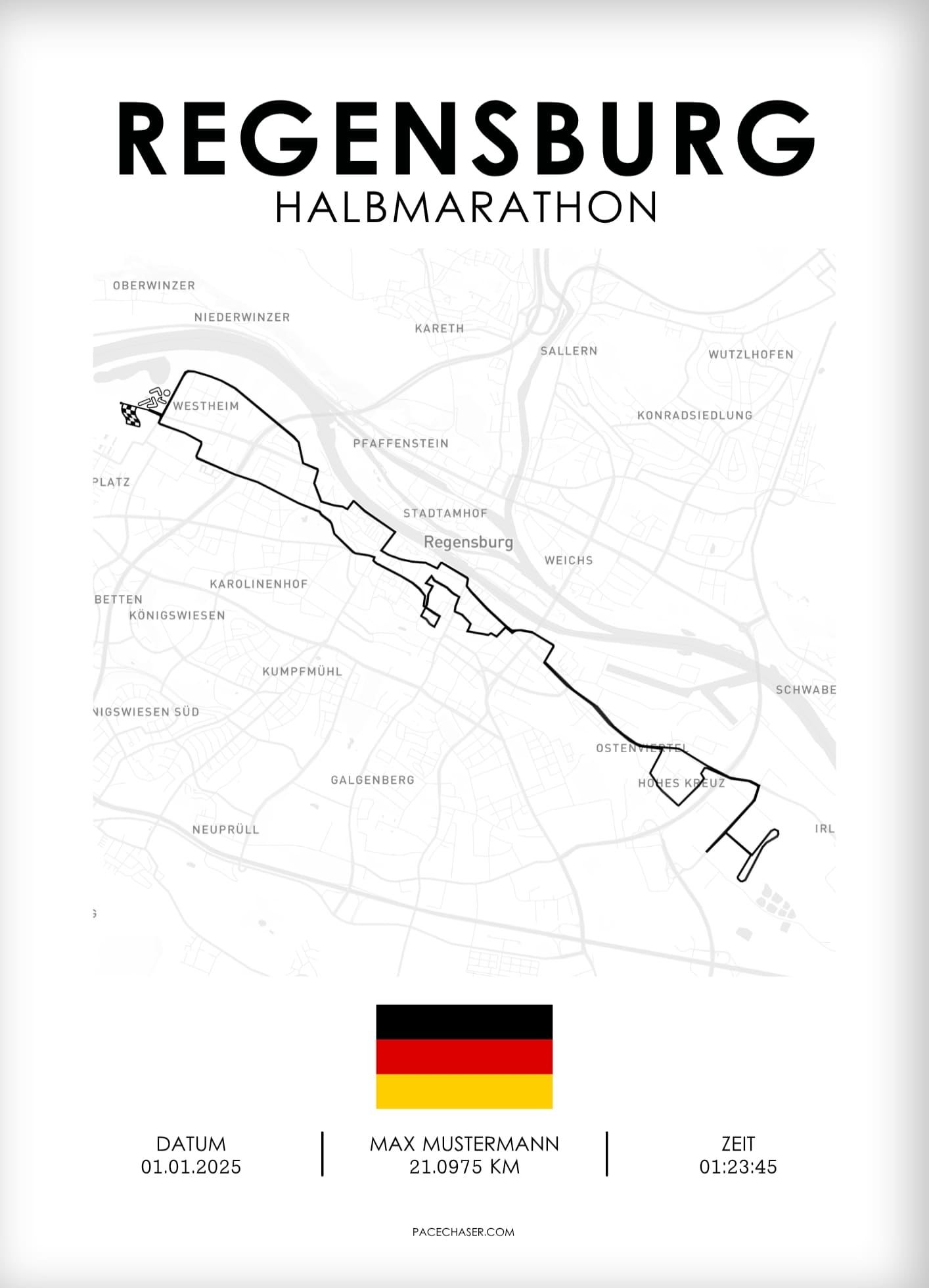 Halbmarathon Regensburg Poster