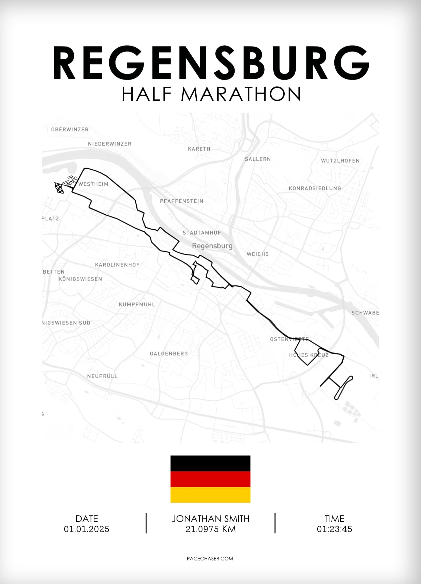 Halbmarathon Regensburg Poster