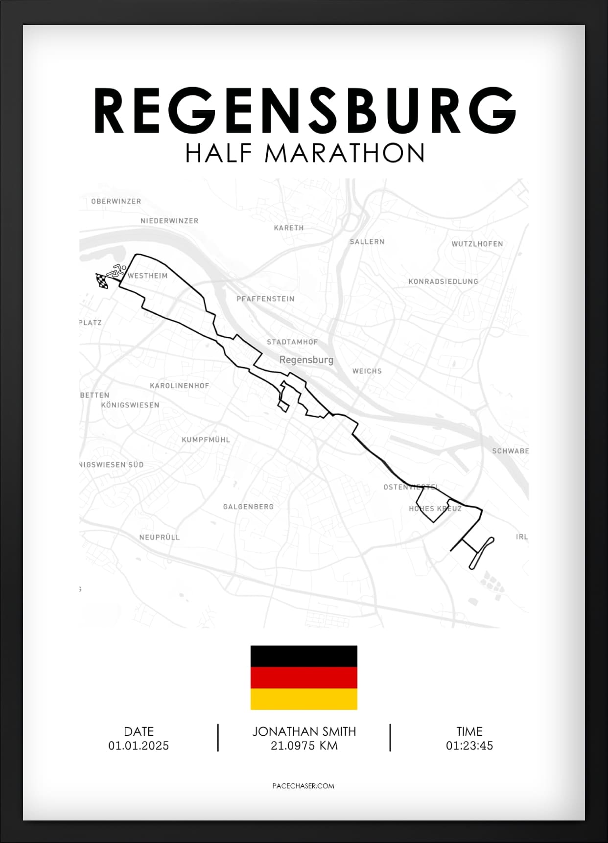 Halbmarathon Regensburg Poster