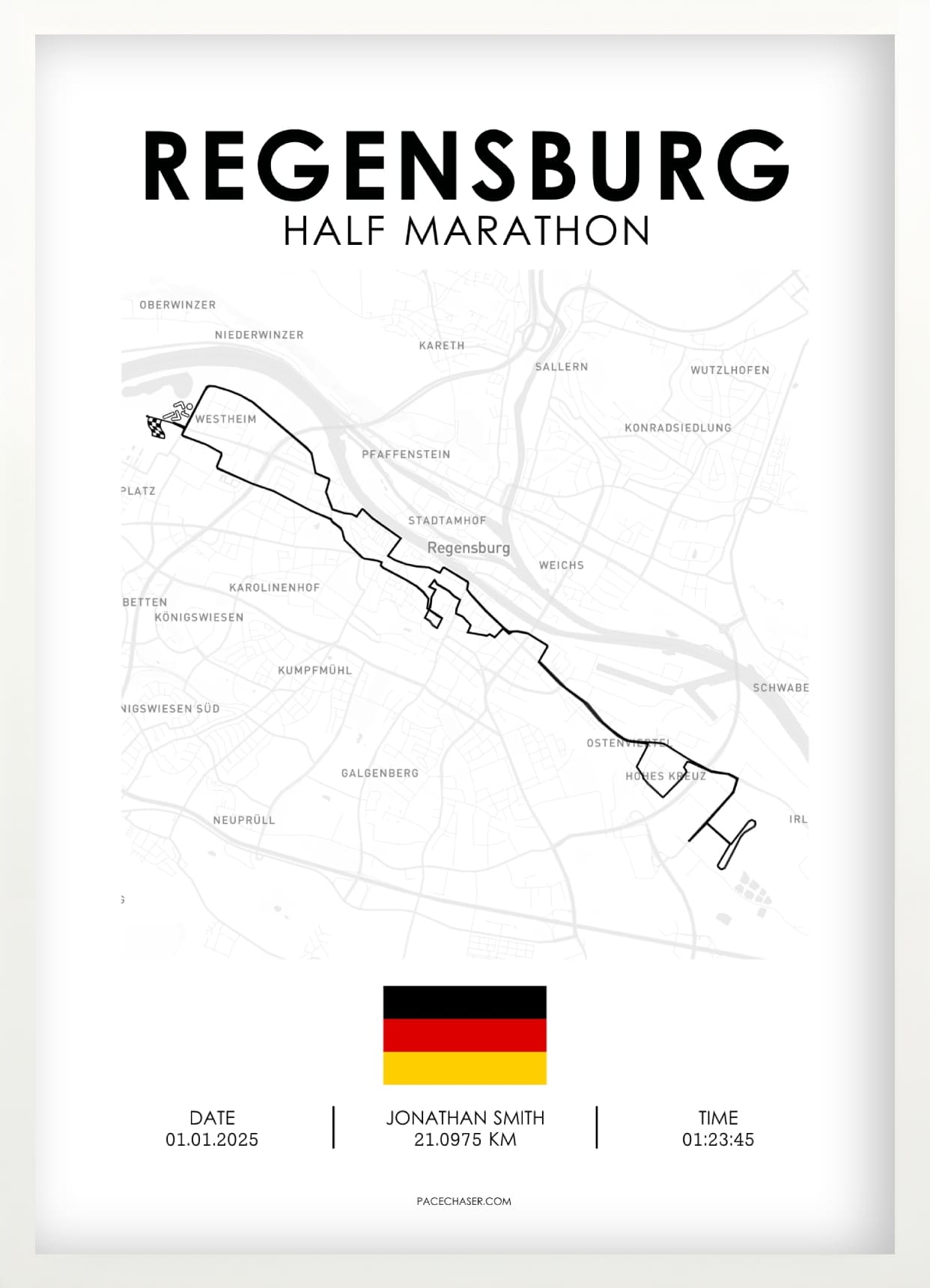 Halbmarathon Regensburg Poster