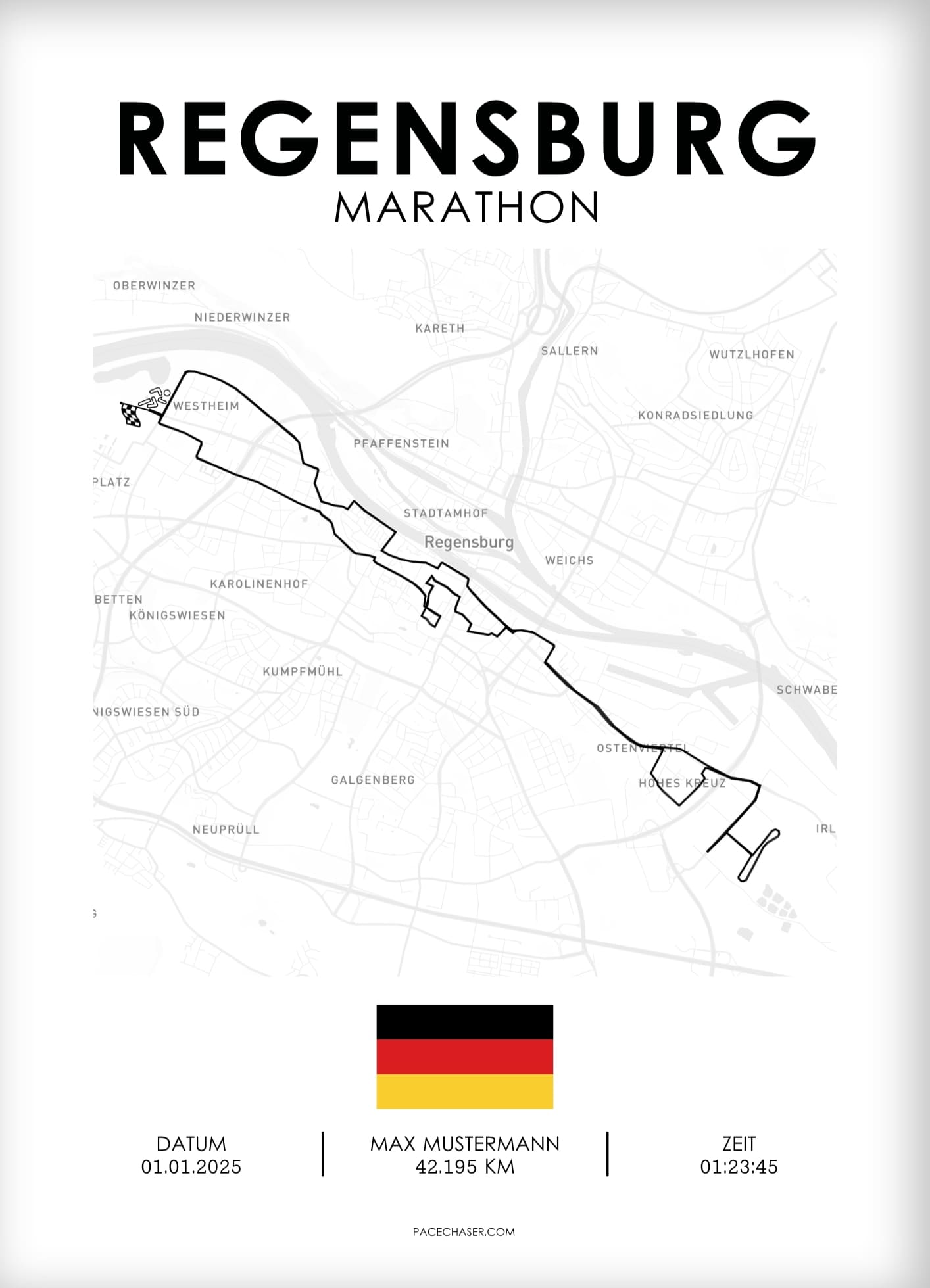 Marathon Regensburg Poster