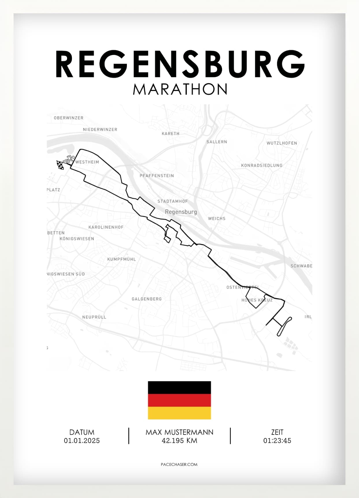 Marathon Regensburg Poster