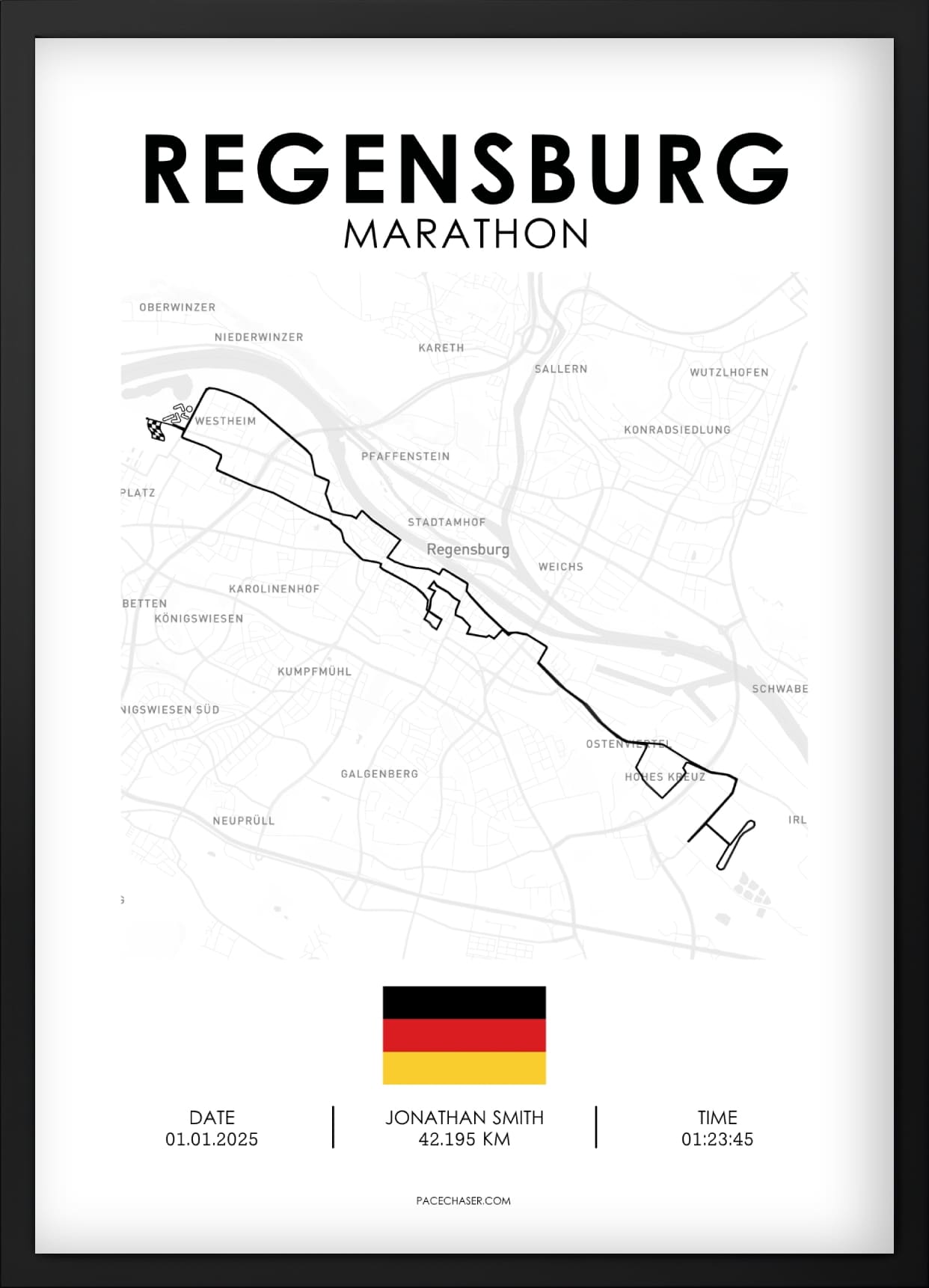 Marathon Regensburg Poster