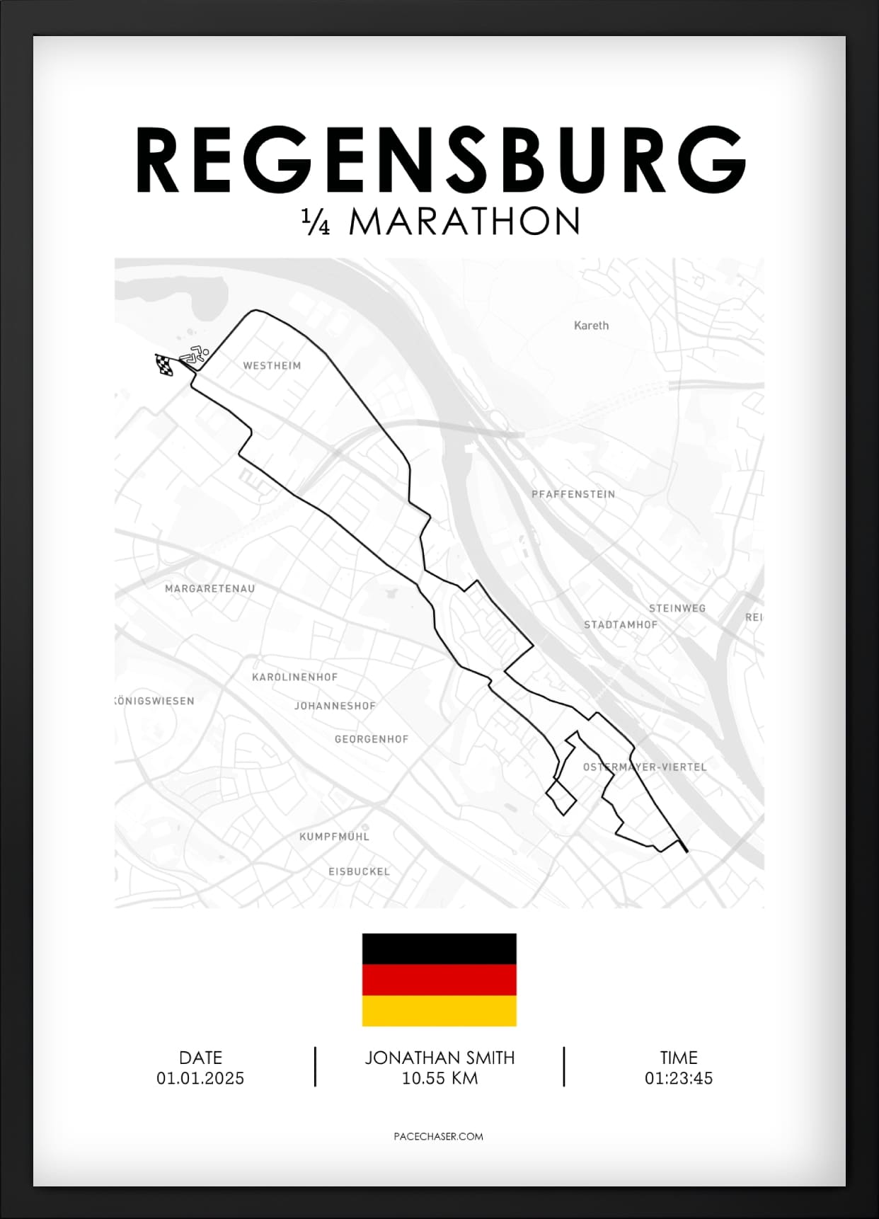 Viertel-Marathon Regensburg Poster