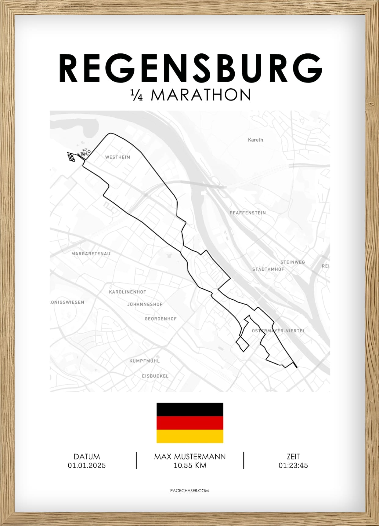 Viertel-Marathon Regensburg Poster