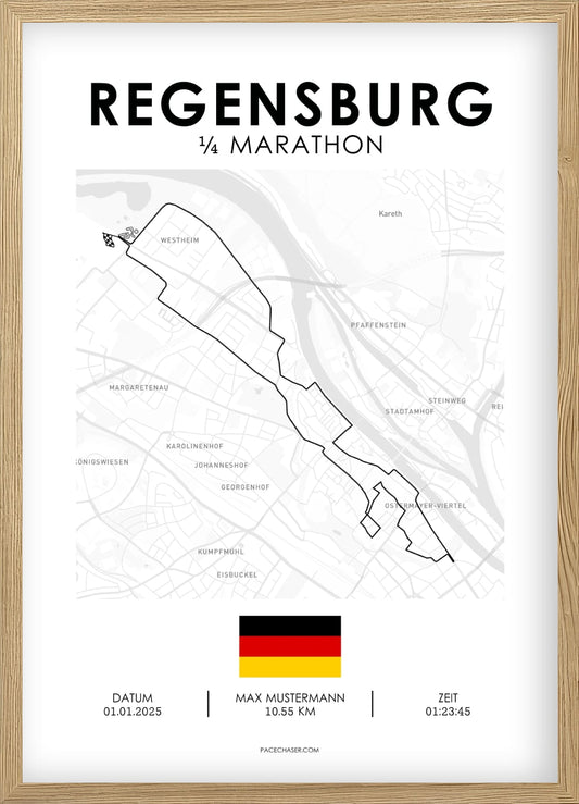 Viertel-Marathon Regensburg Poster