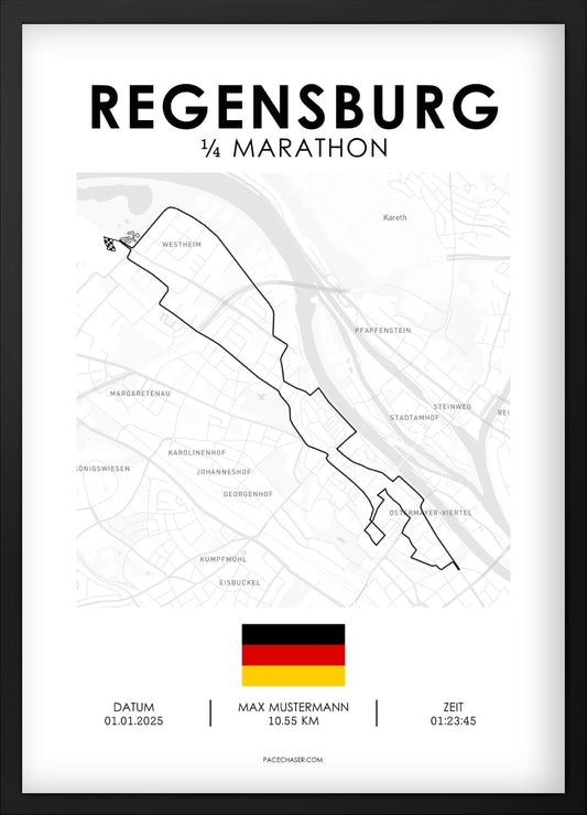 Viertel-Marathon Regensburg Poster