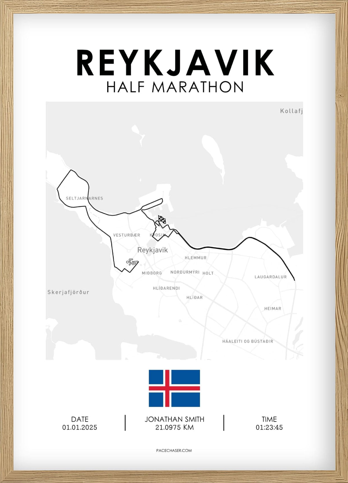 Halbmarathon Reykjavik Poster
