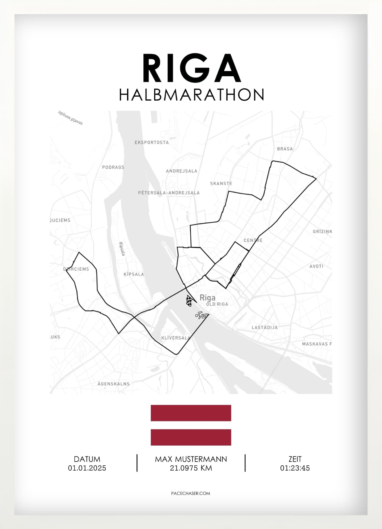 Halbmarathon Riga Poster