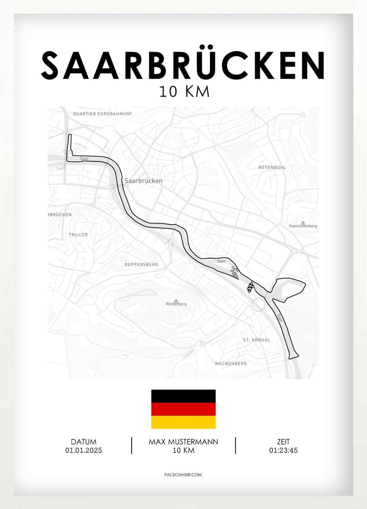 10 km Saarbrücken Poster
