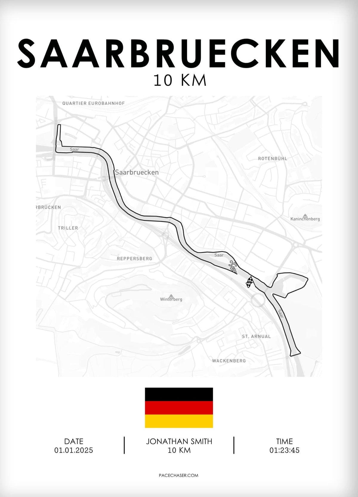 10 km Saarbrücken Poster