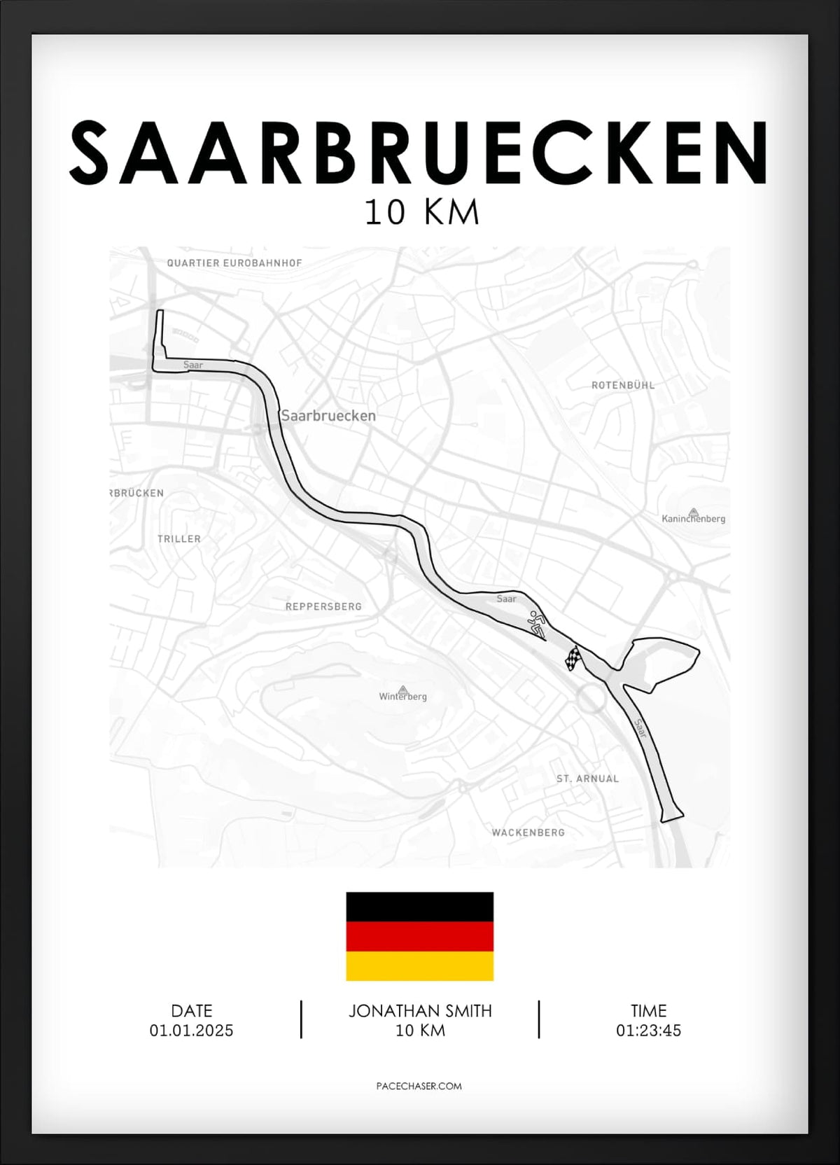 10 km Saarbrücken Poster