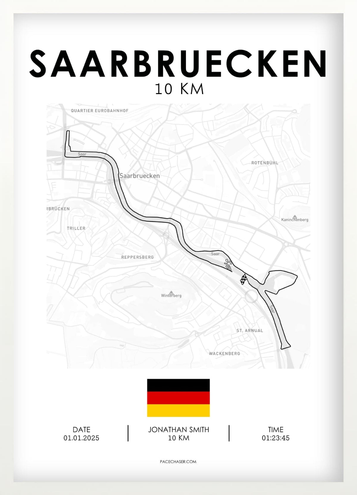 10 km Saarbrücken Poster