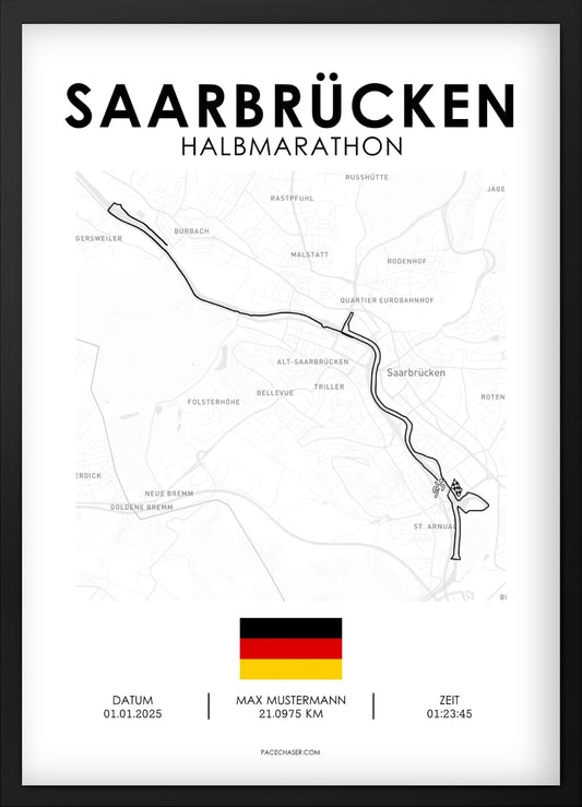 Halbmarathon Saarbrücken Poster