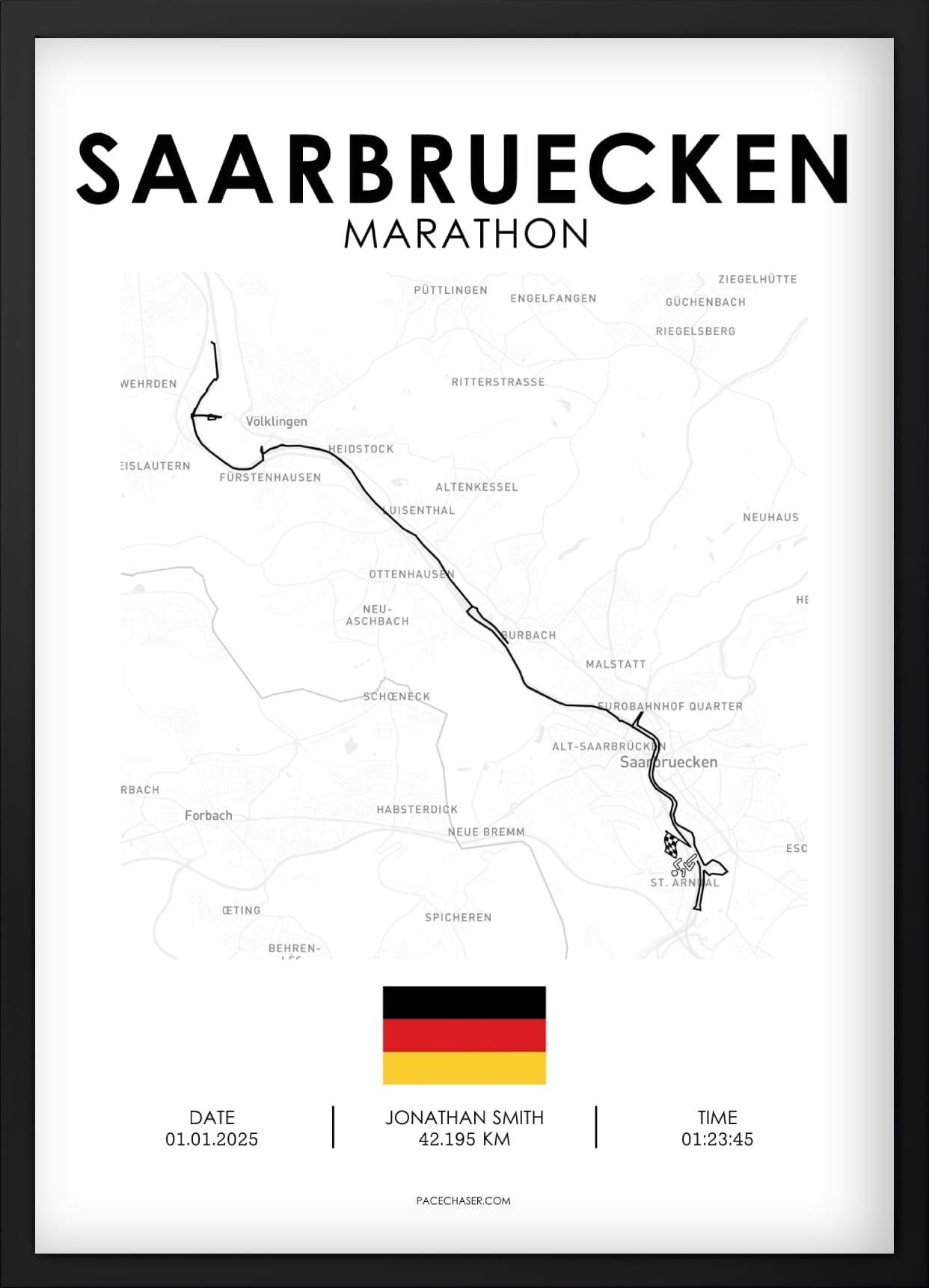 Marathon Saarbrücken Poster