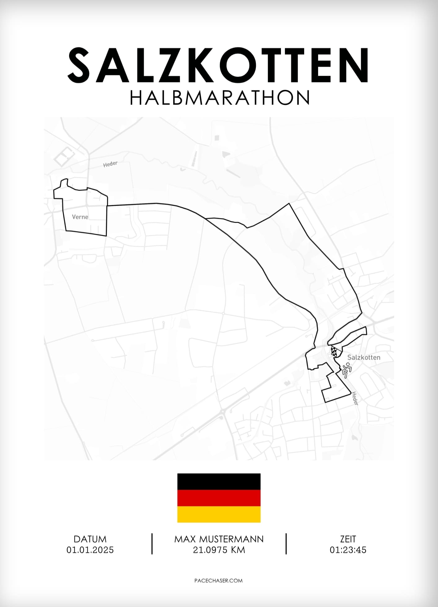 Halvmaraton Salzkotten Plakat