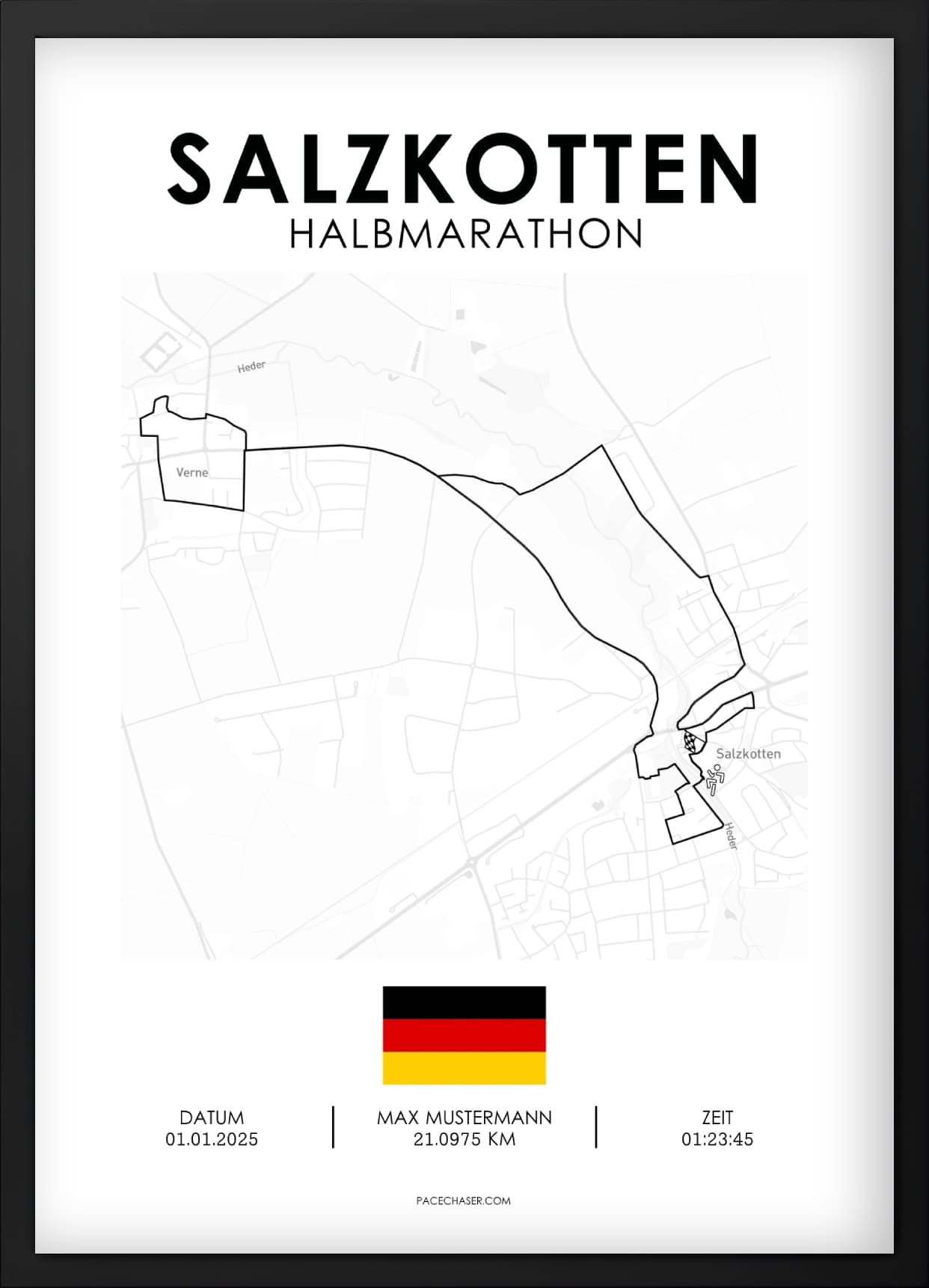 Halvmaraton Salzkotten Plakat
