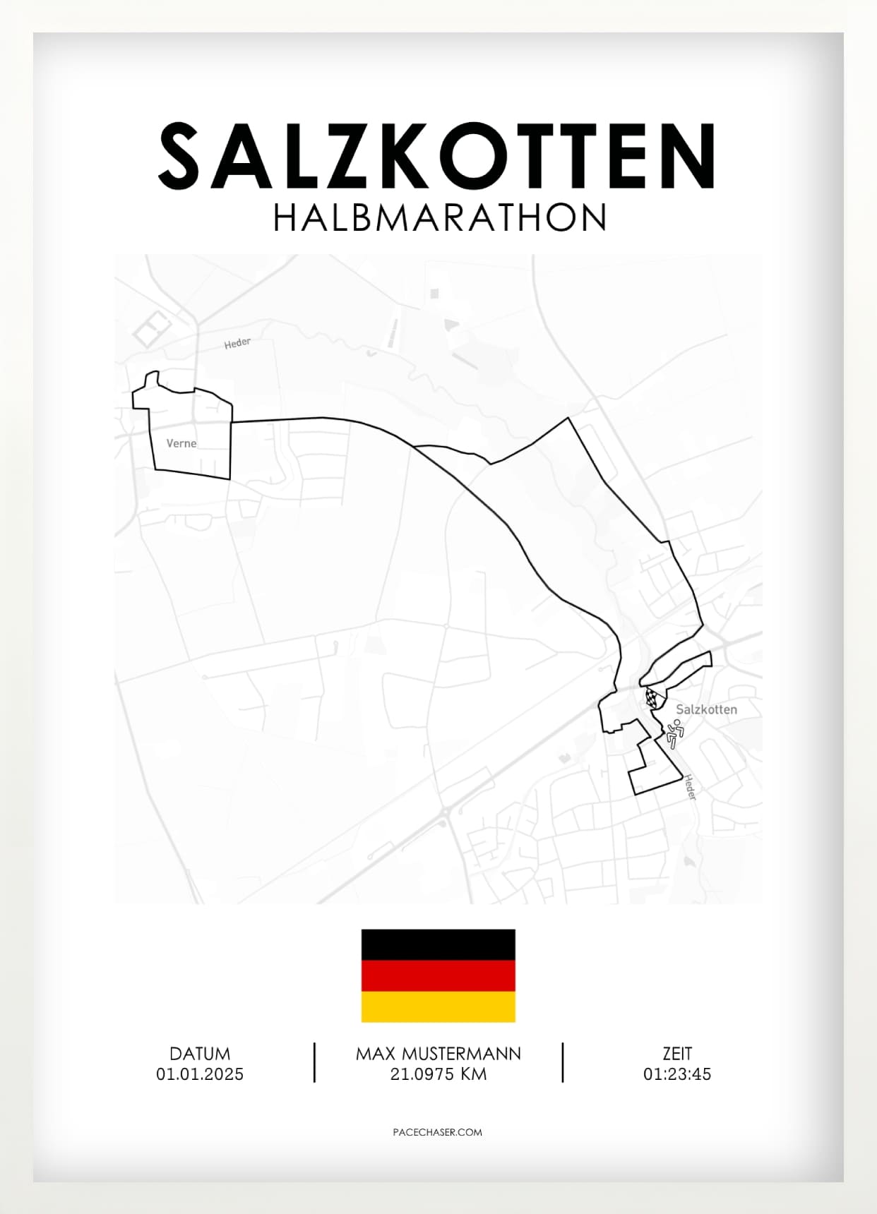 Halvmaraton Salzkotten Plakat