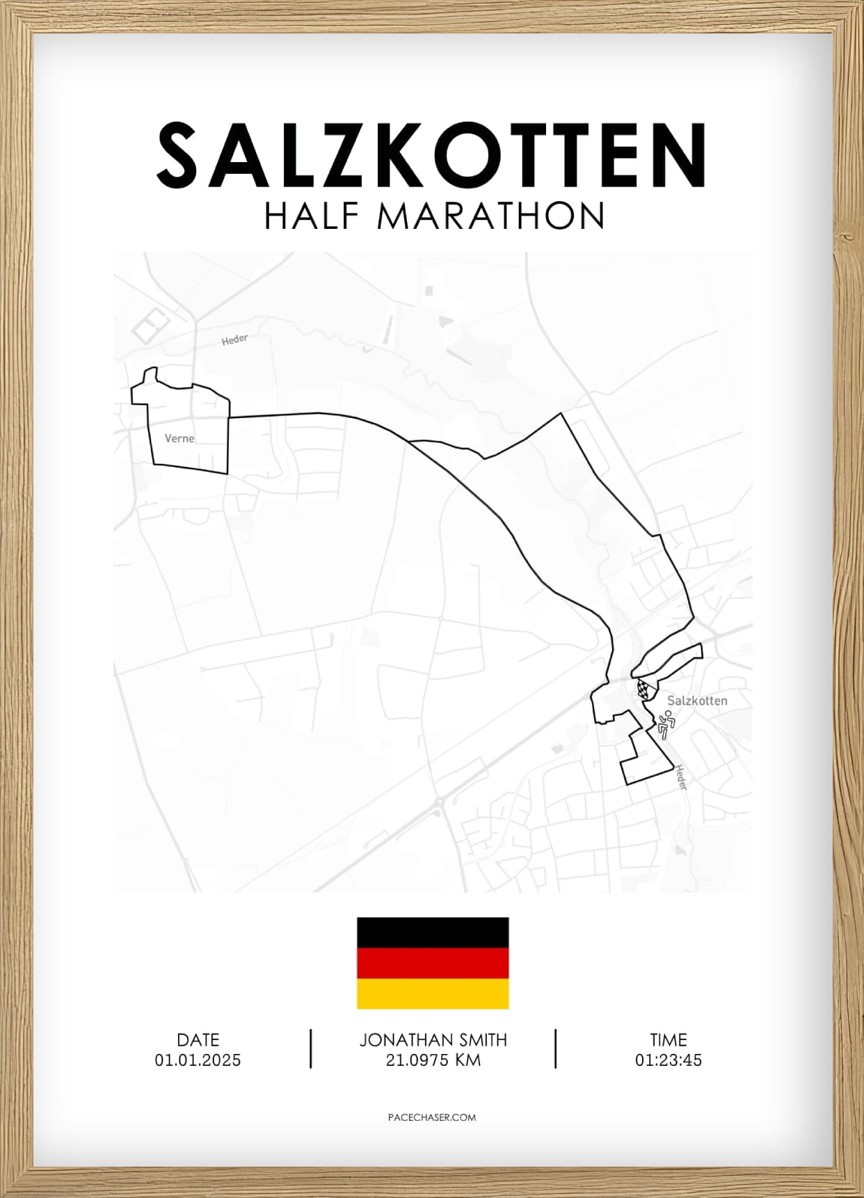 Halvmaraton Salzkotten Plakat