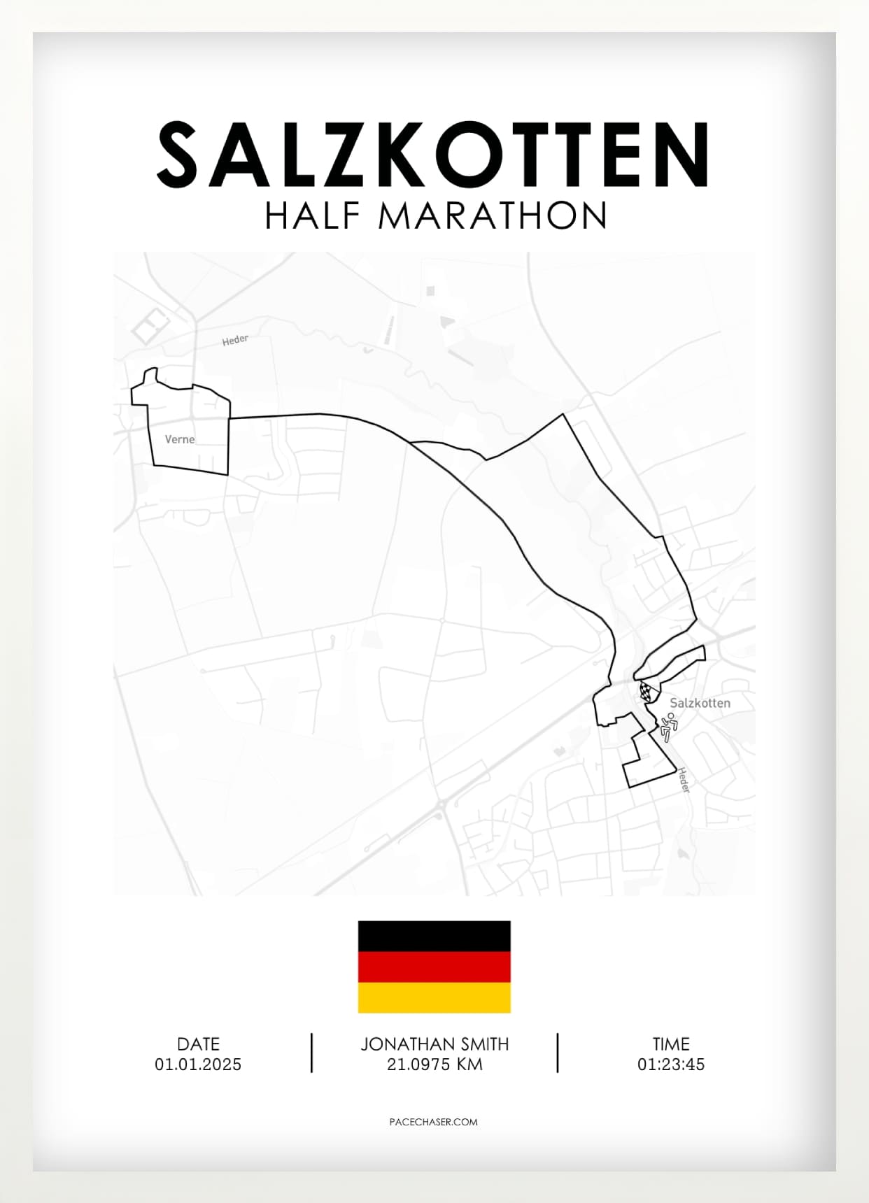 Halvmaraton Salzkotten Plakat