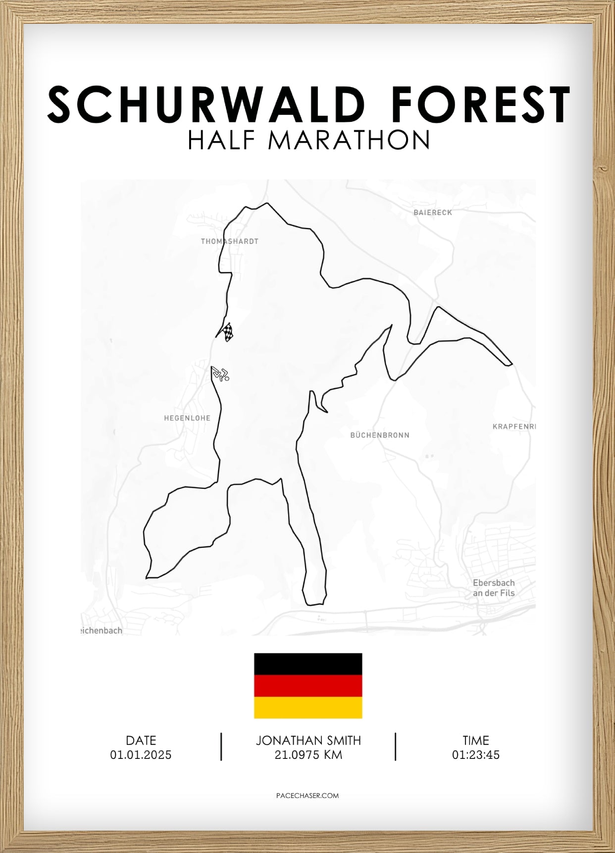 Halbmarathon Schurwald Poster