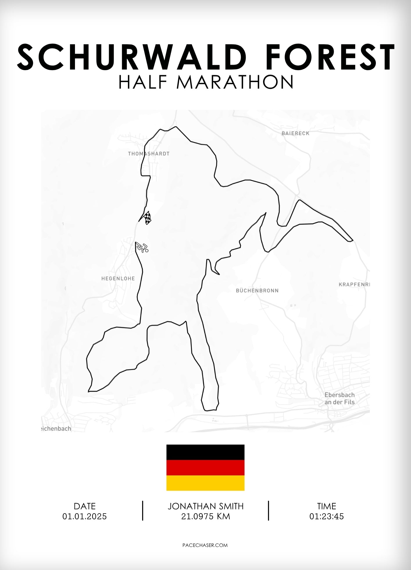 Halbmarathon Schurwald Poster