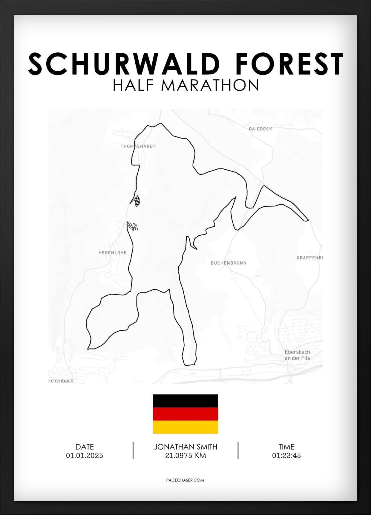 Halbmarathon Schurwald Poster
