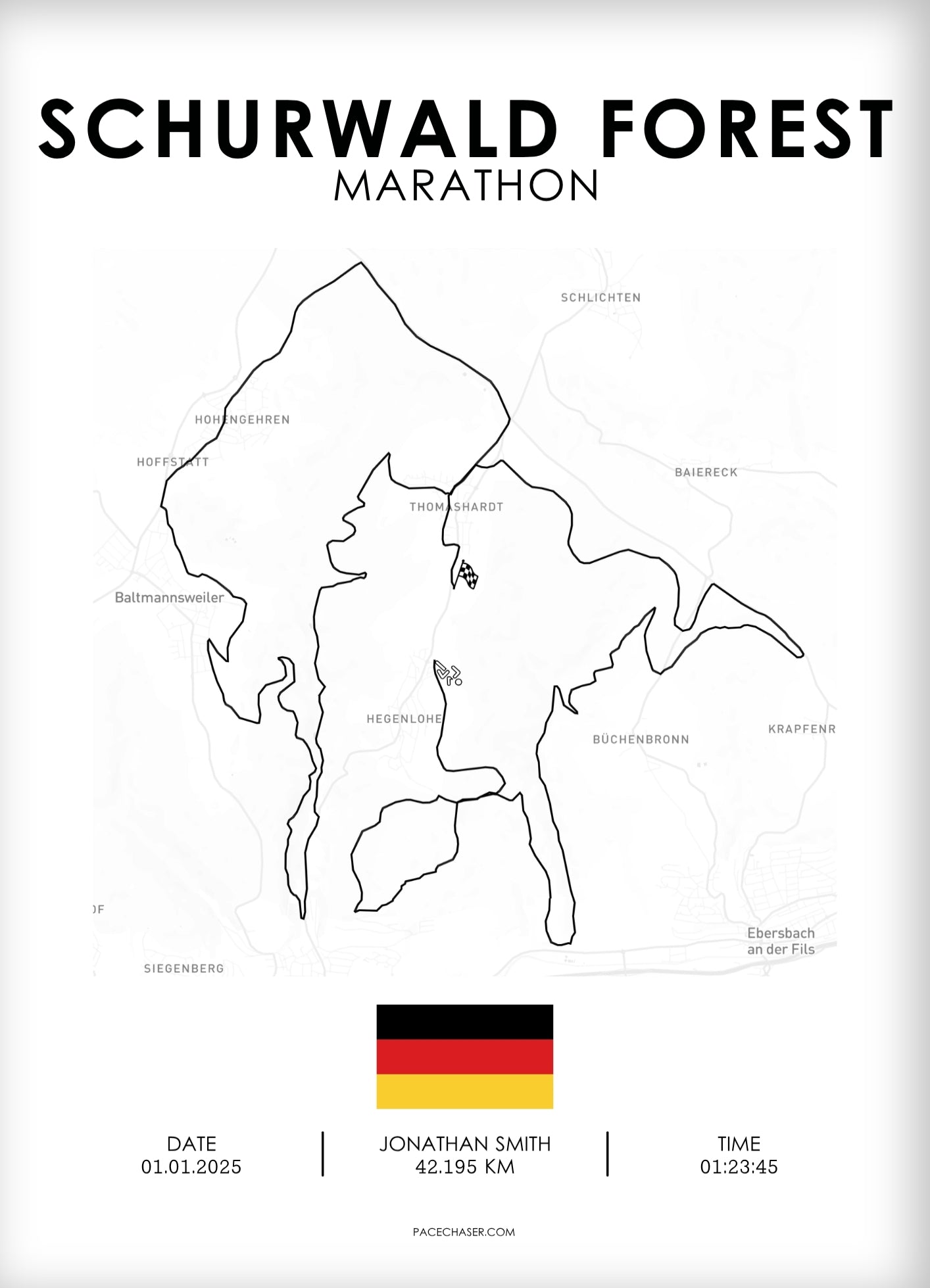 Marathon Schurwald Poster