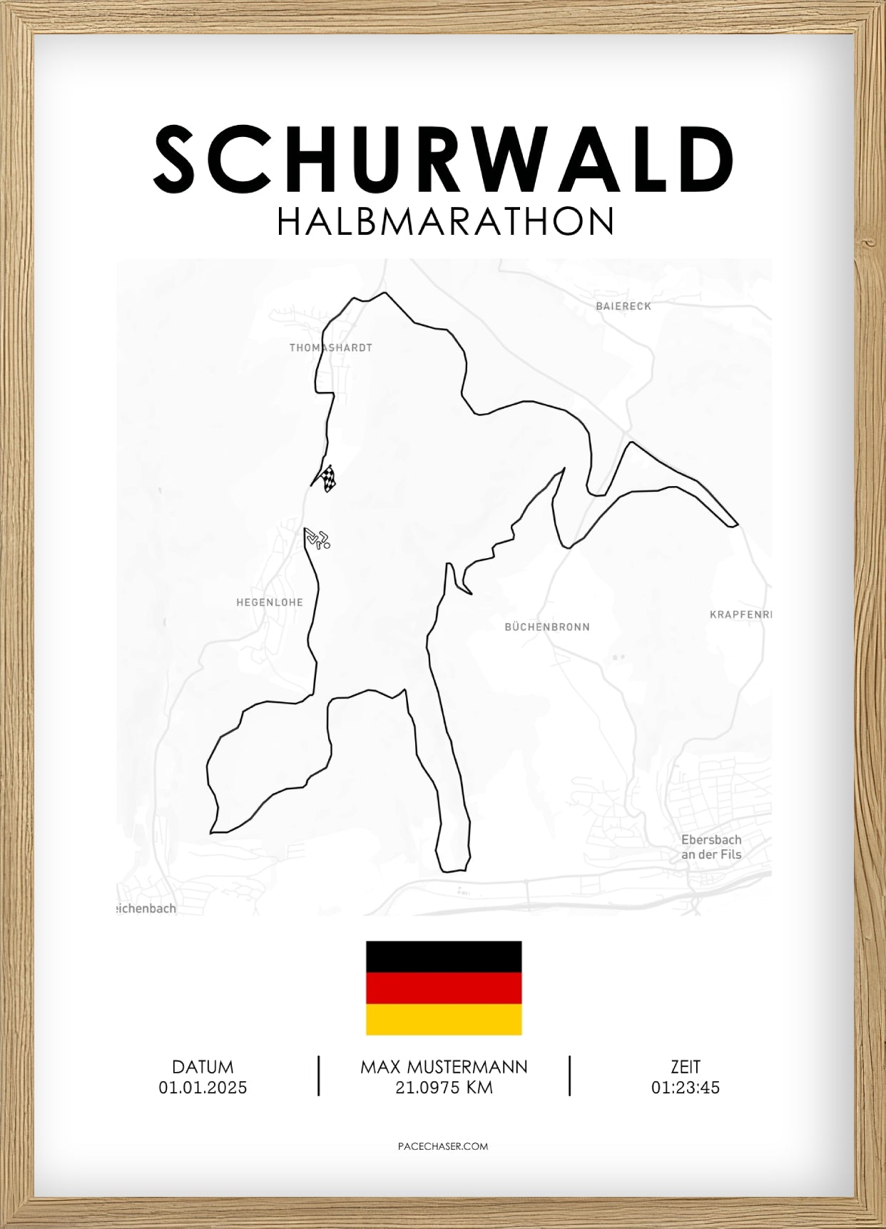 Halbmarathon Schurwald Poster