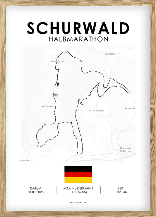 Halbmarathon Schurwald Poster