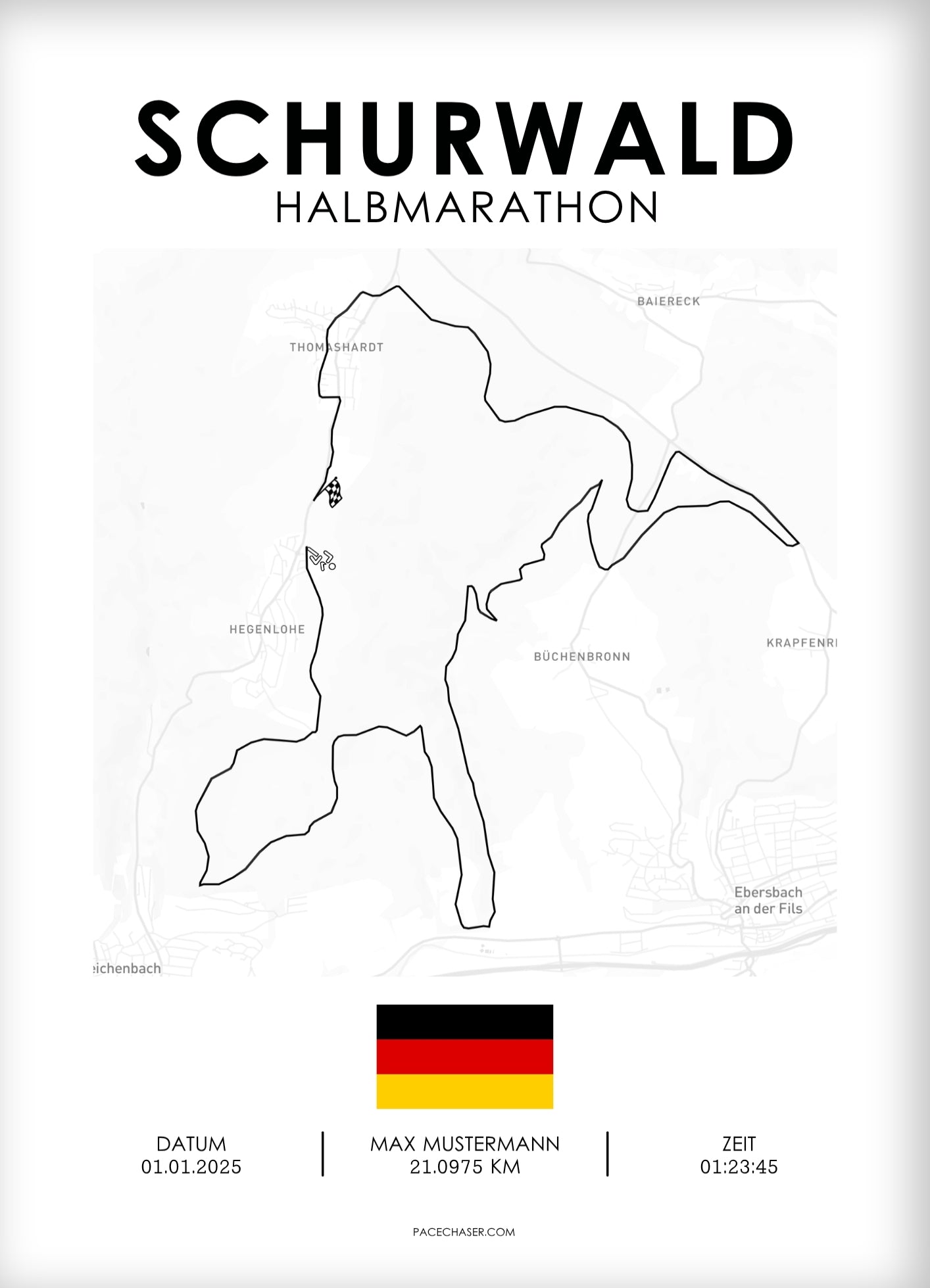 Halbmarathon Schurwald Poster