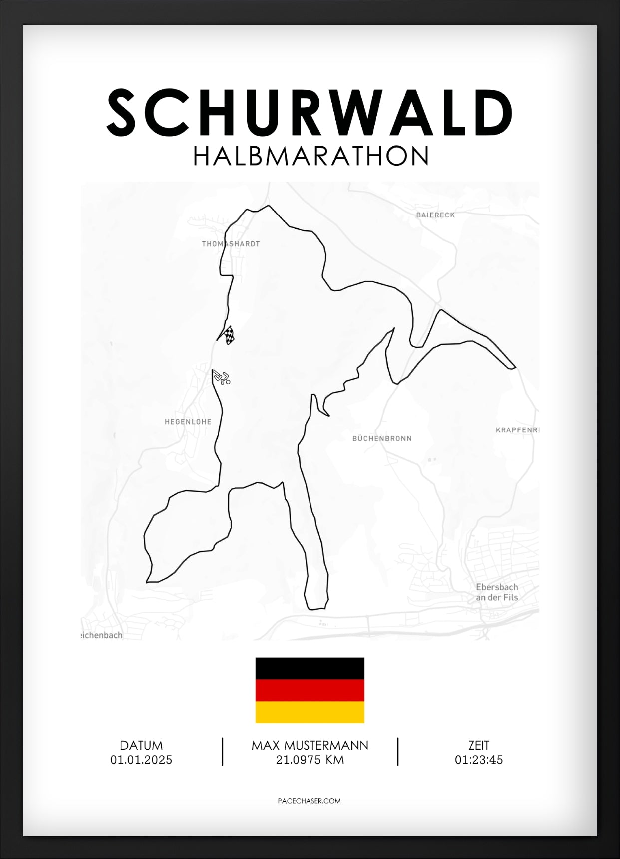 Halbmarathon Schurwald Poster