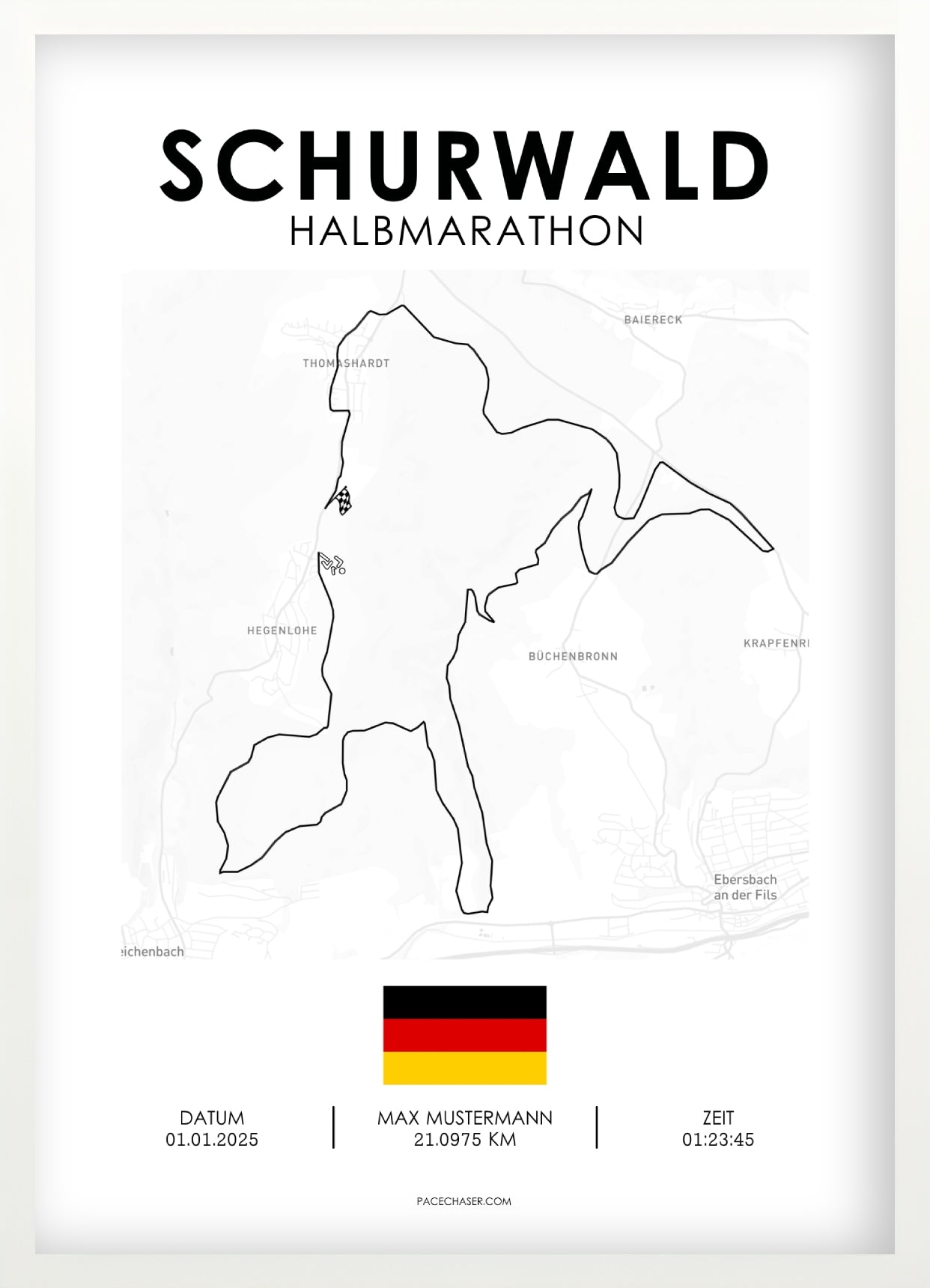 Halbmarathon Schurwald Poster