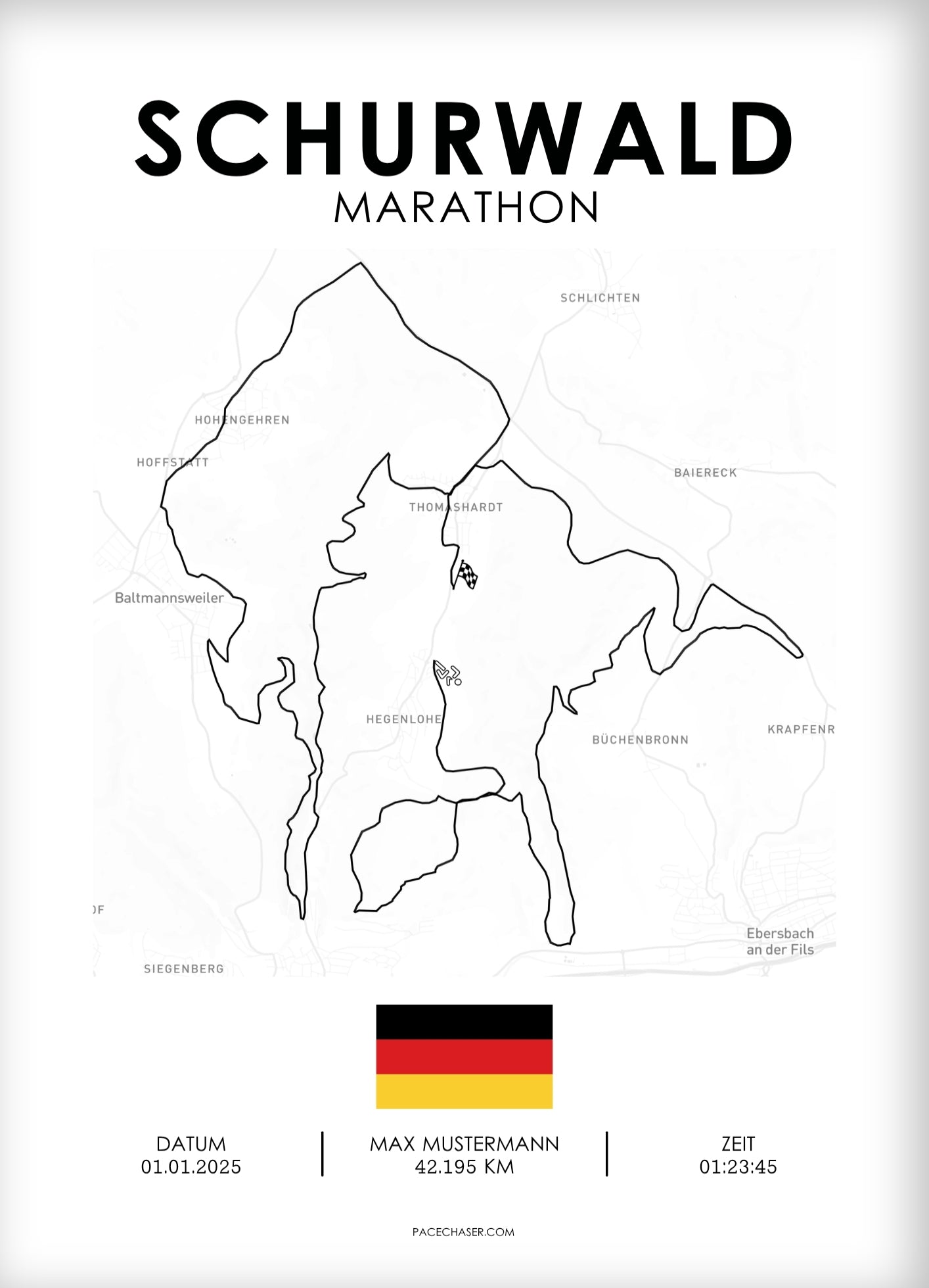 Marathon Schurwald Poster