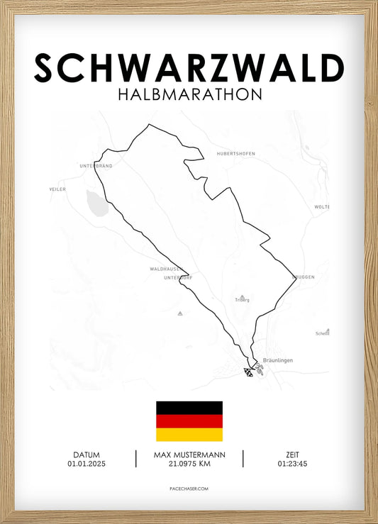 Halbmarathon Schwarzwald Poster