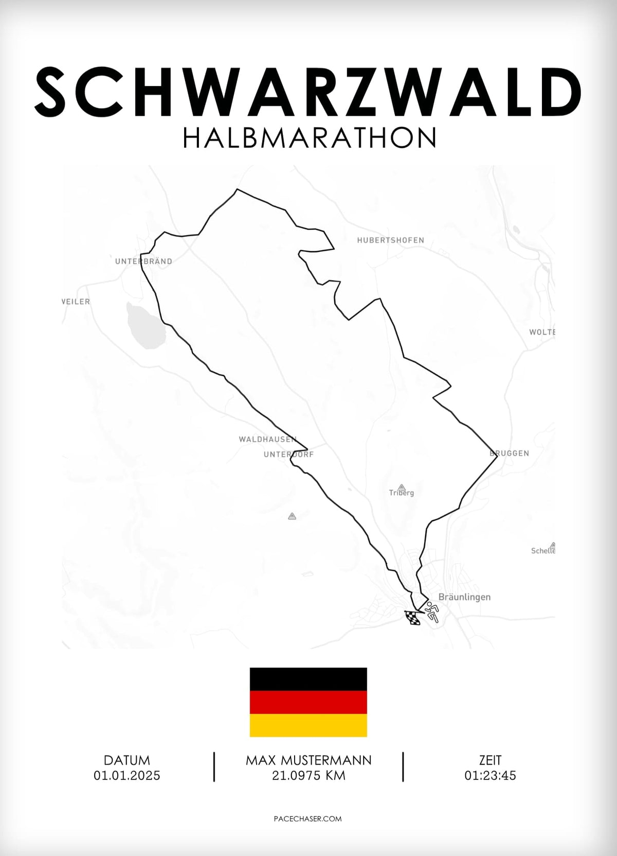 Halbmarathon Schwarzwald Poster