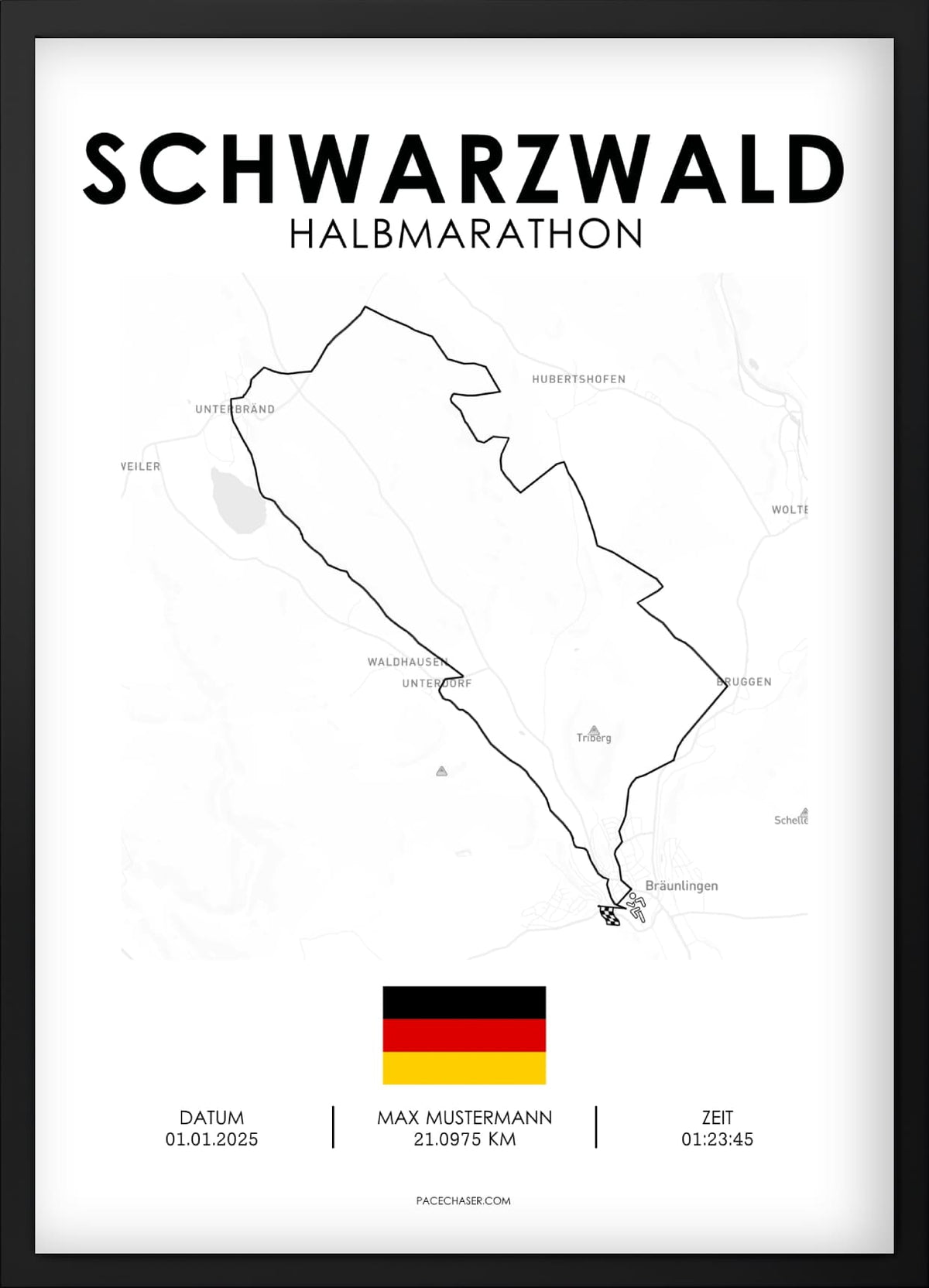 Halbmarathon Schwarzwald Poster
