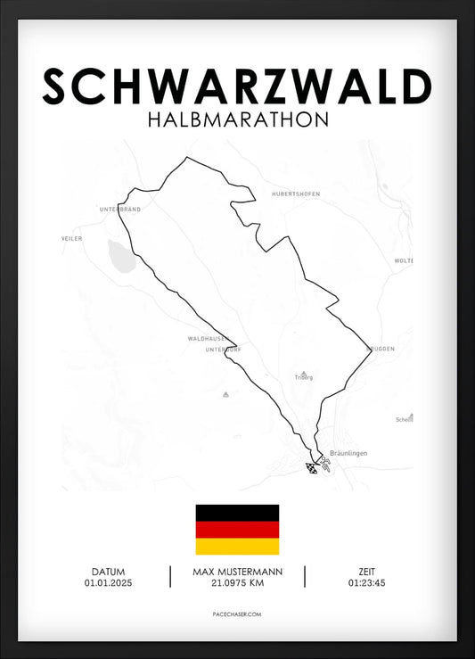 Halbmarathon Schwarzwald Poster