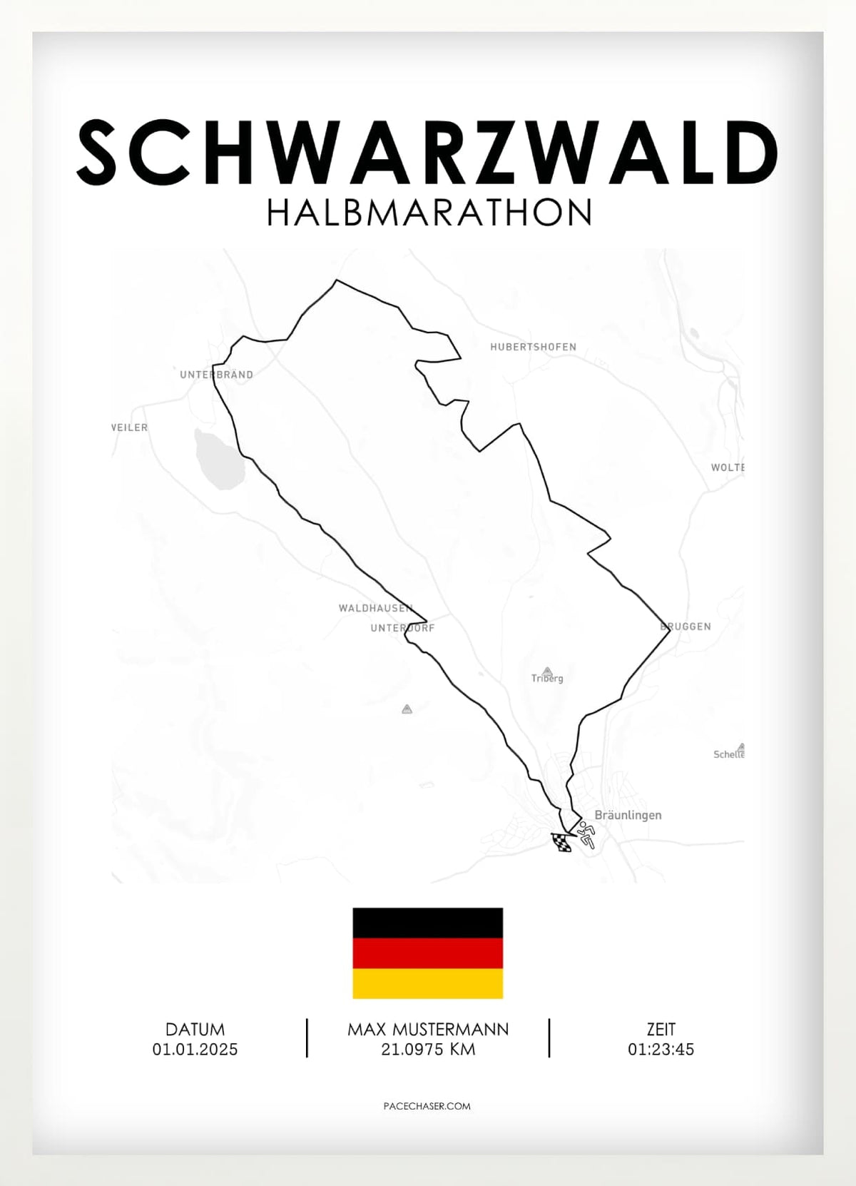 Halbmarathon Schwarzwald Poster