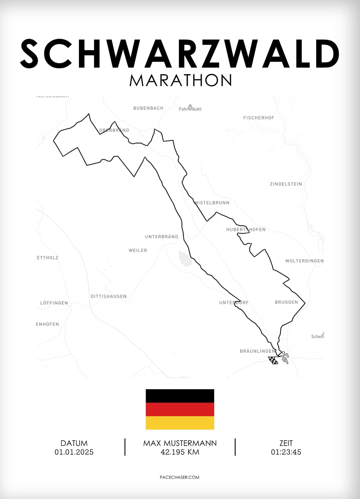 Marathon Schwarzwald Poster