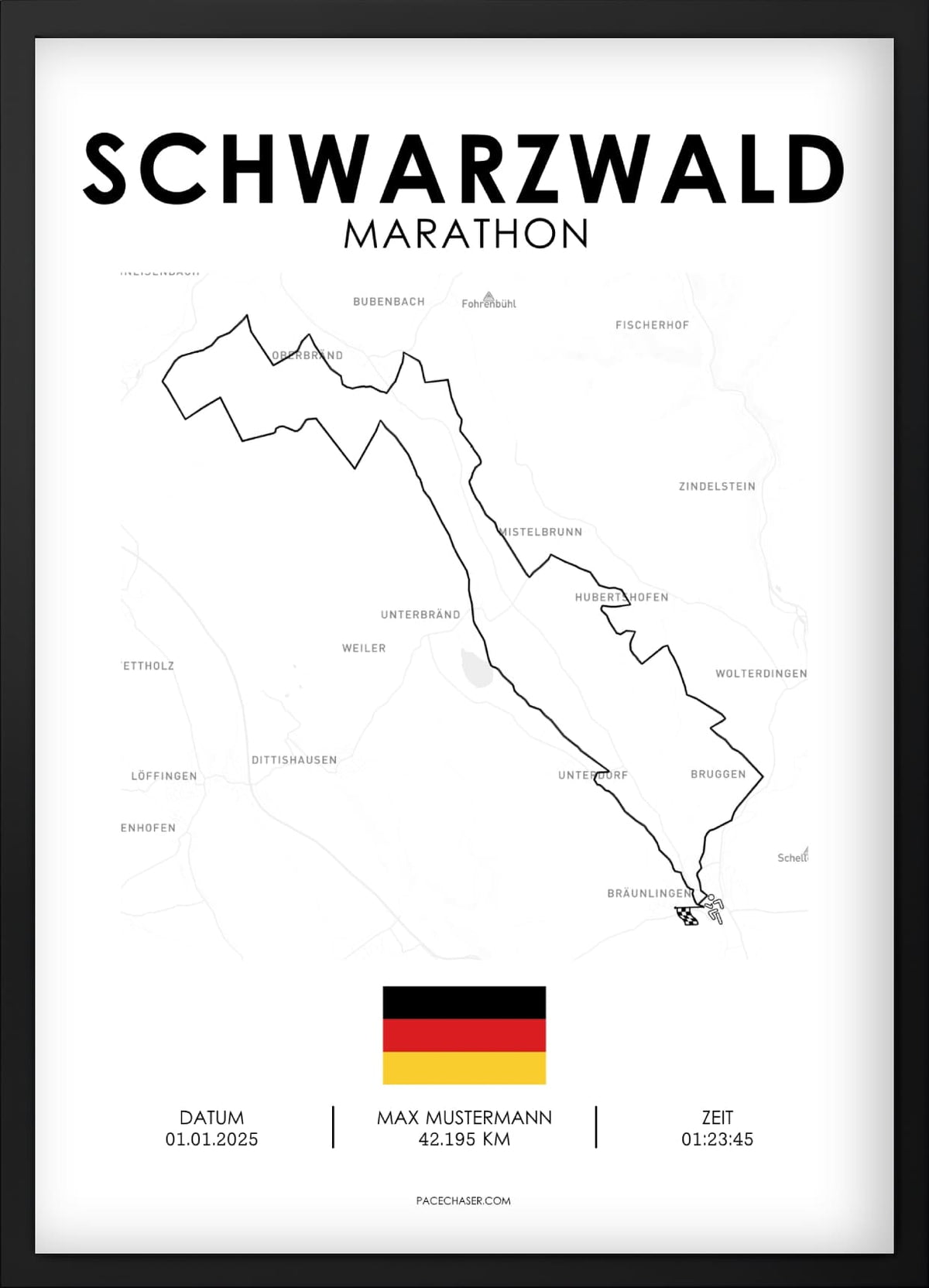 Marathon Schwarzwald Poster