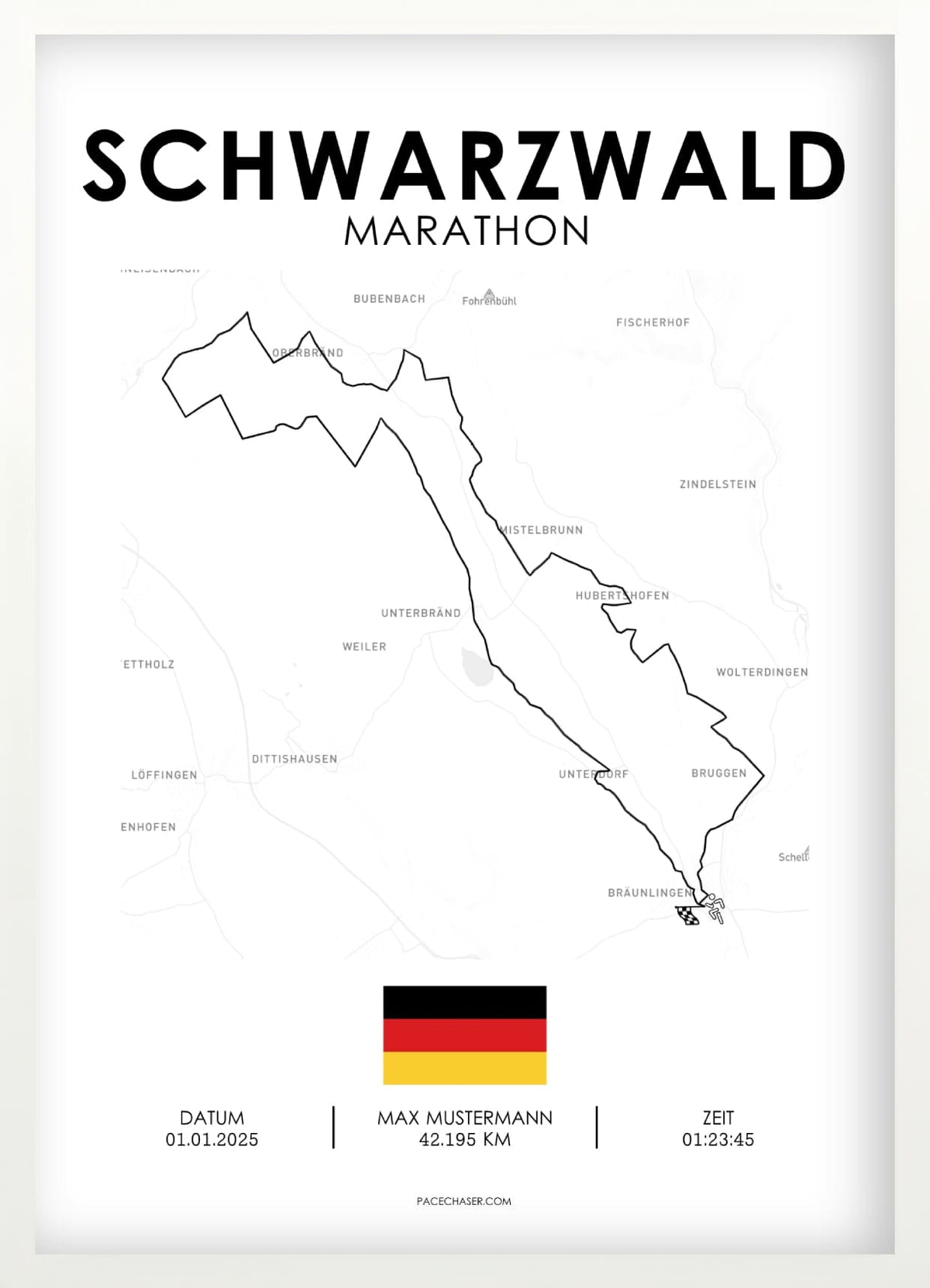 Marathon Schwarzwald Poster
