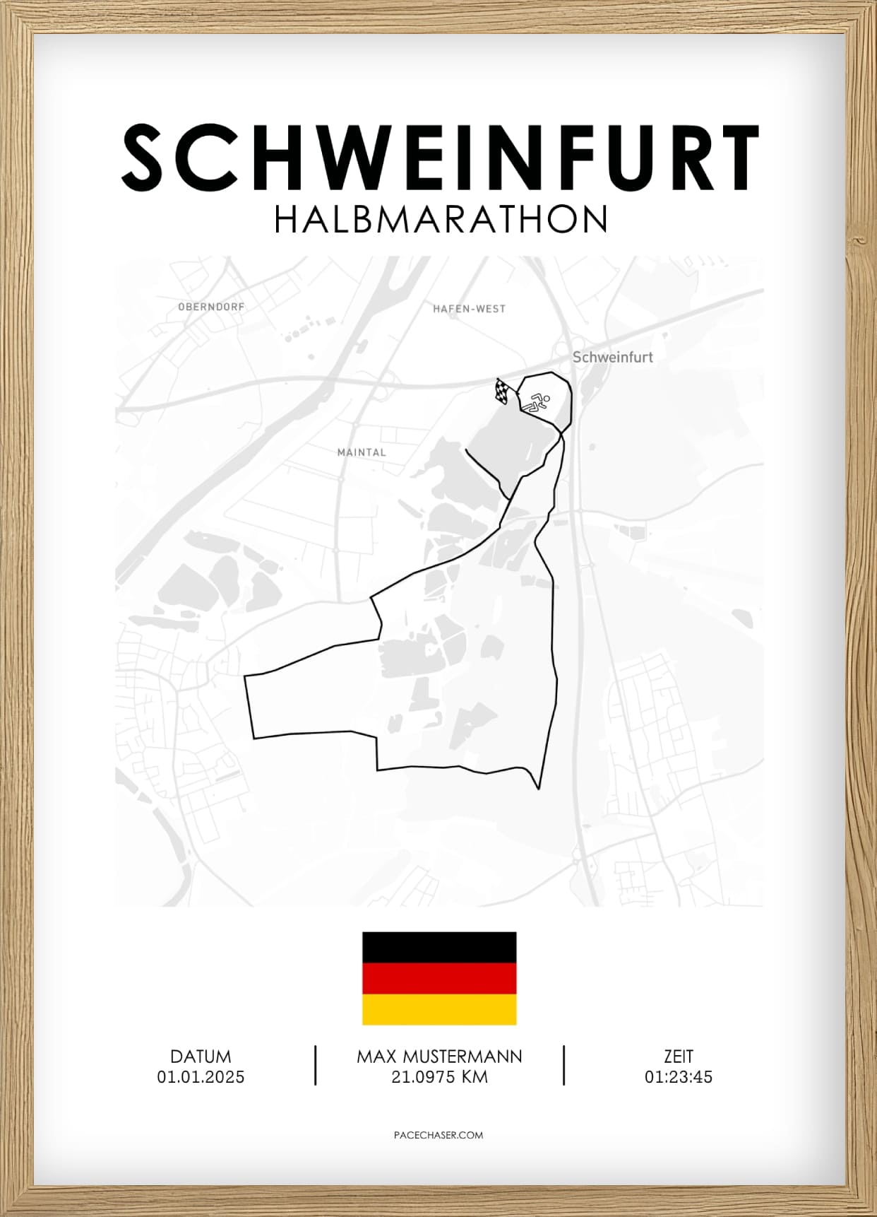 Halbmarathon Schweinfurt Poster