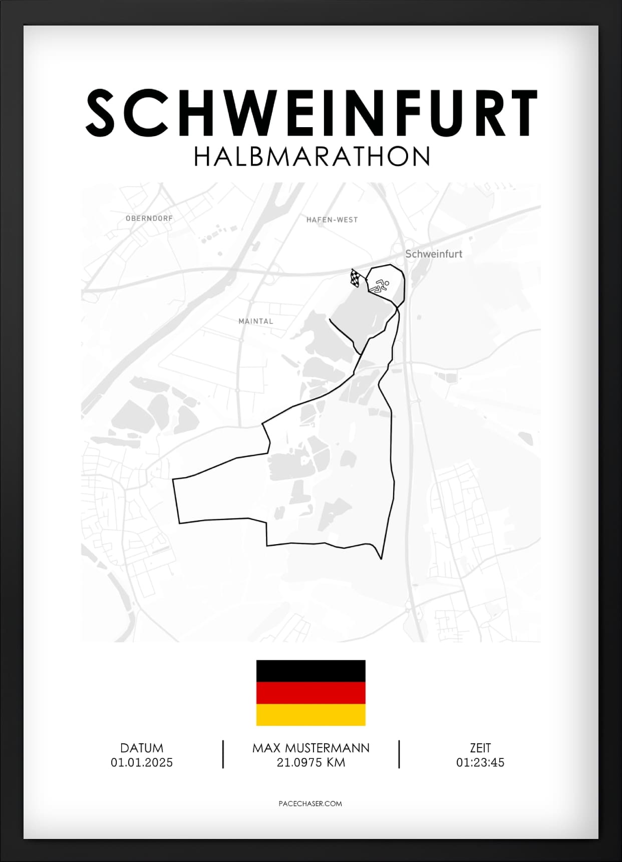 Halbmarathon Schweinfurt Poster